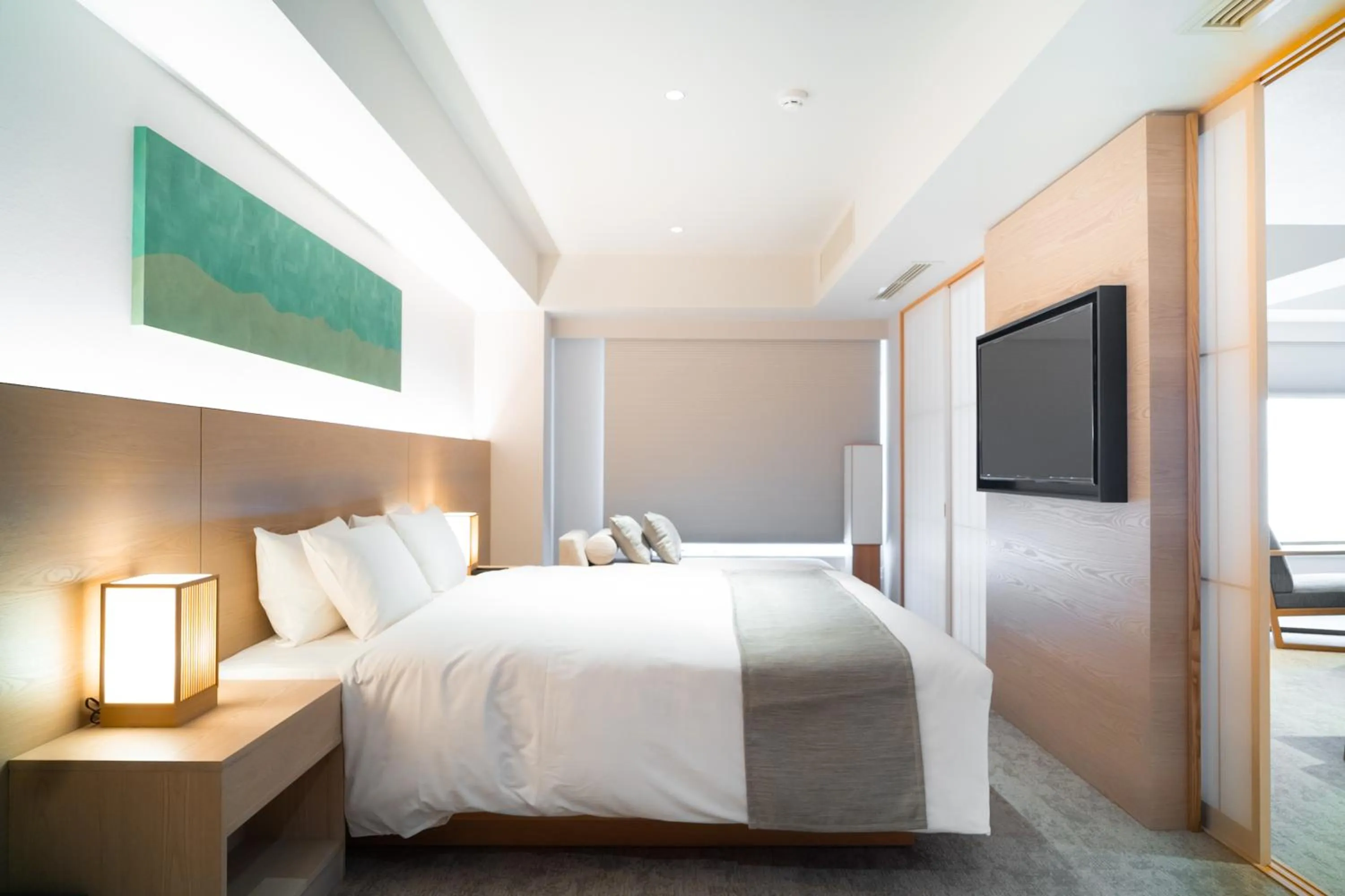 Bedroom, Bed in KIORI Collection Shinmachi