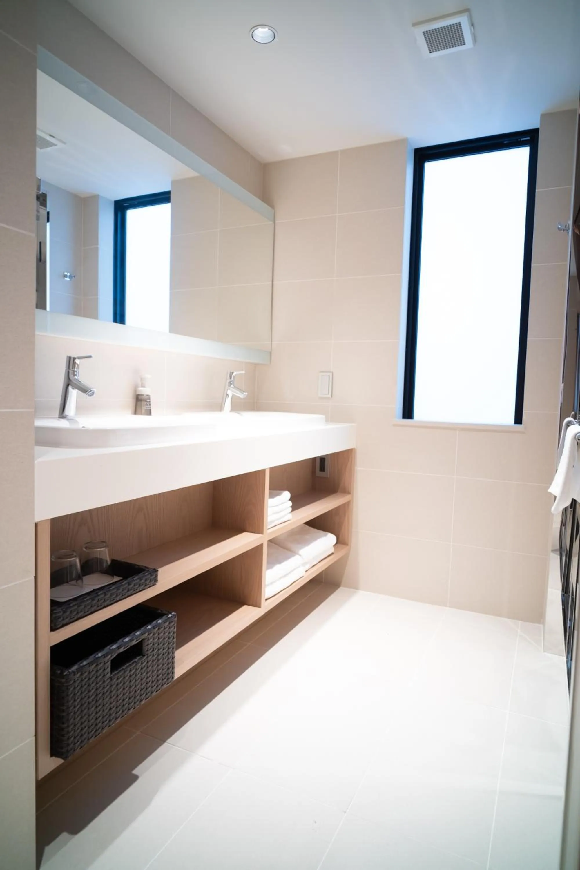 Bathroom, Bed in KIORI Collection Shinmachi