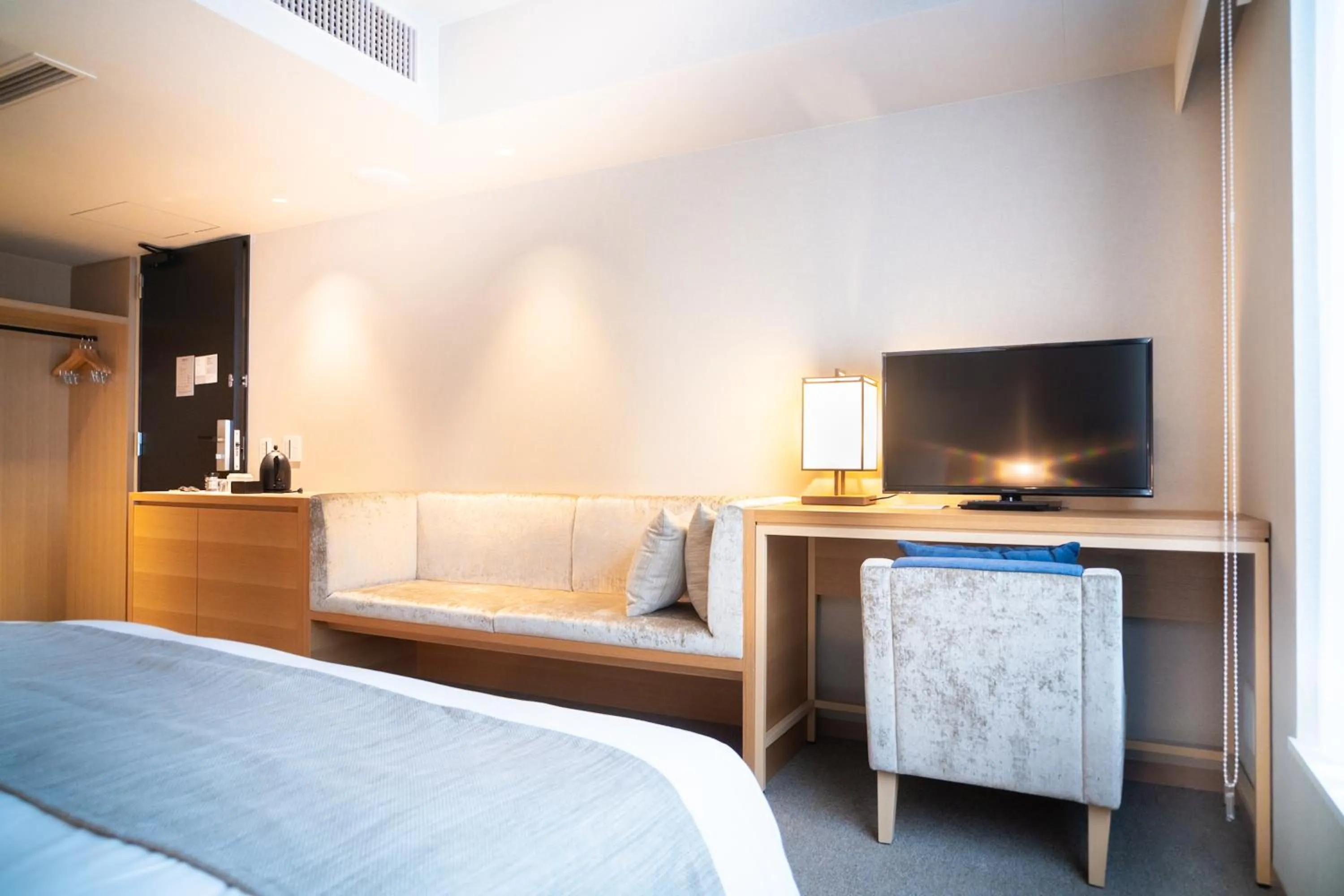 TV and multimedia, Bed in KIORI Hotel Takakura