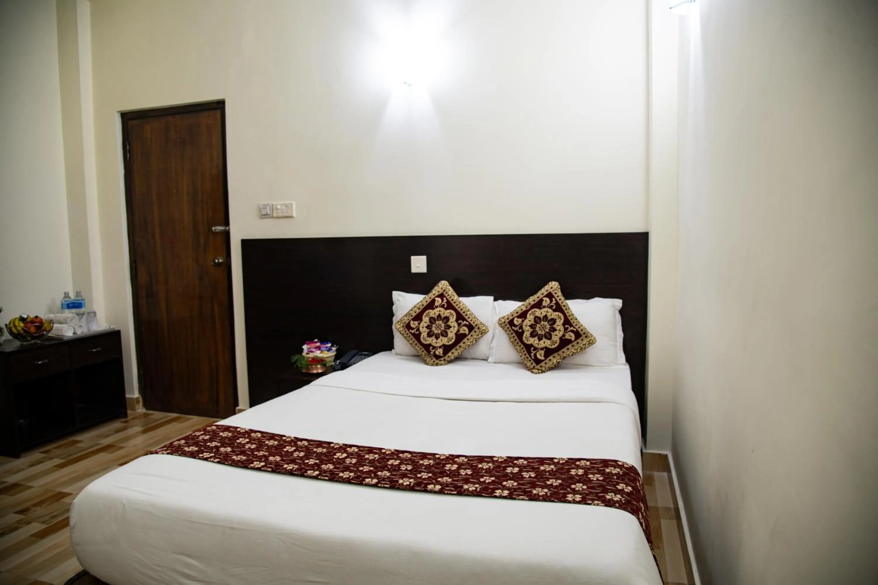 Bed in Lumbini Zambala Hotel