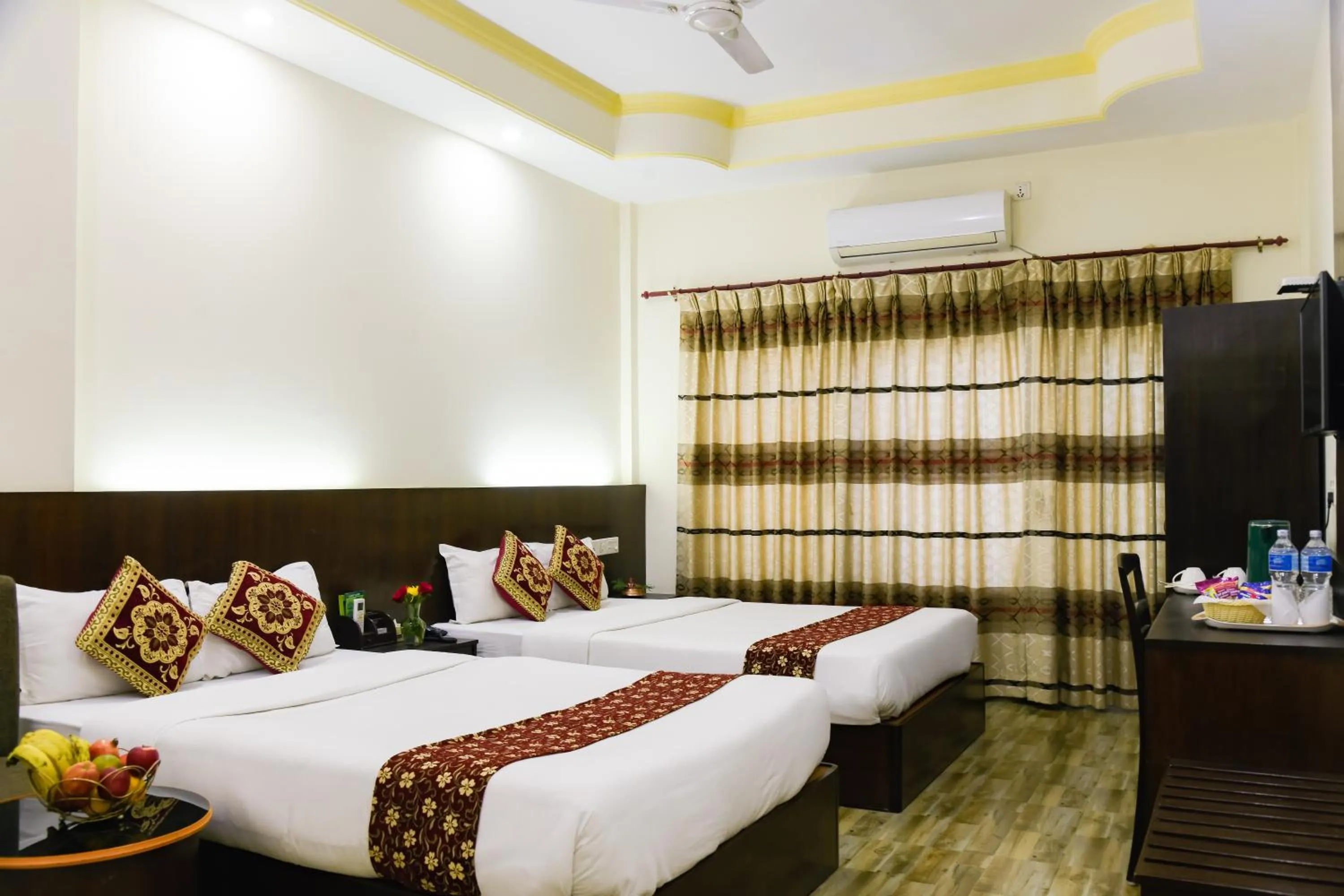 Bed in Lumbini Zambala Hotel