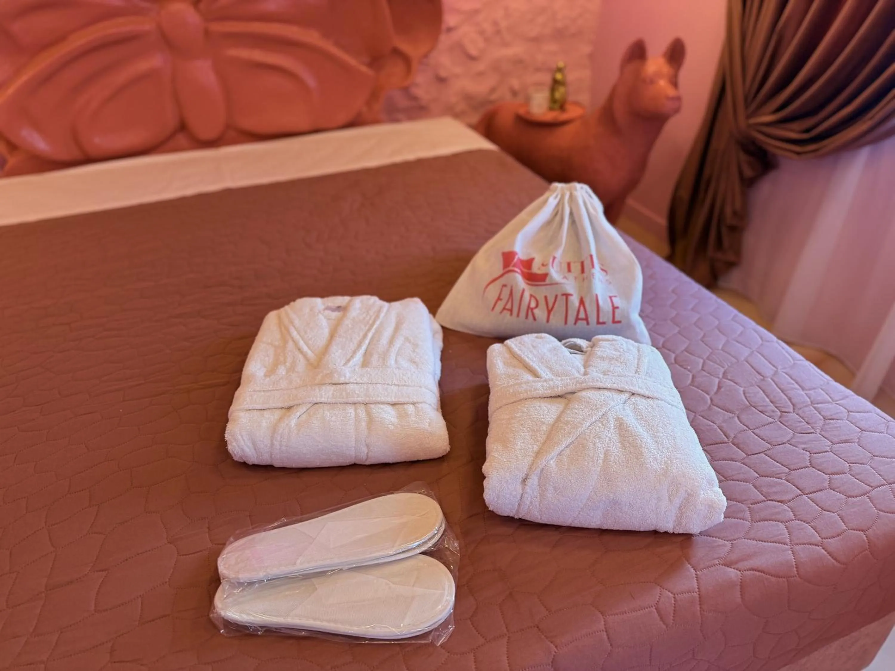 Bed in Fairytale Athens Suites