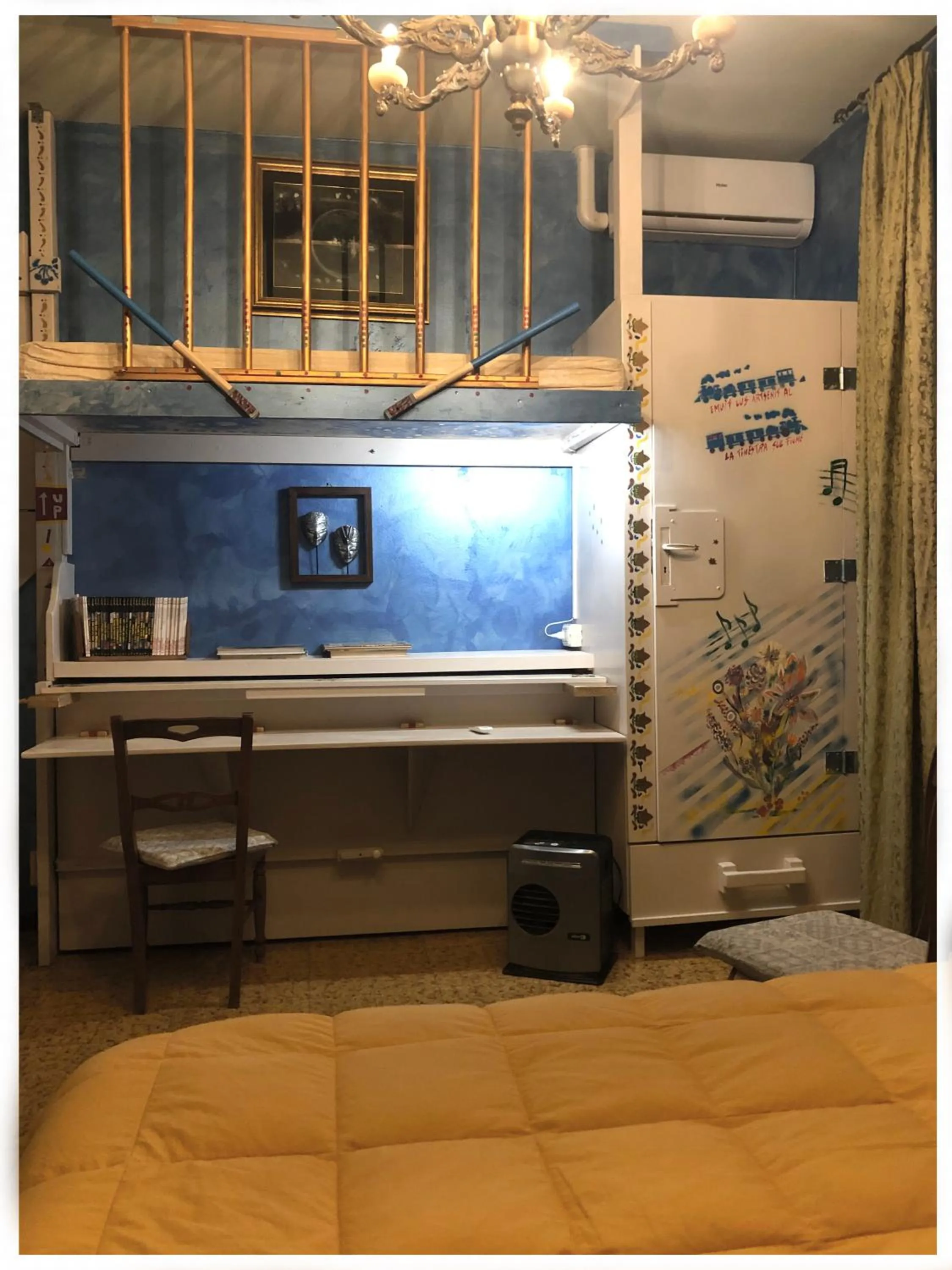 bunk bed in La Finestra sul Fiume