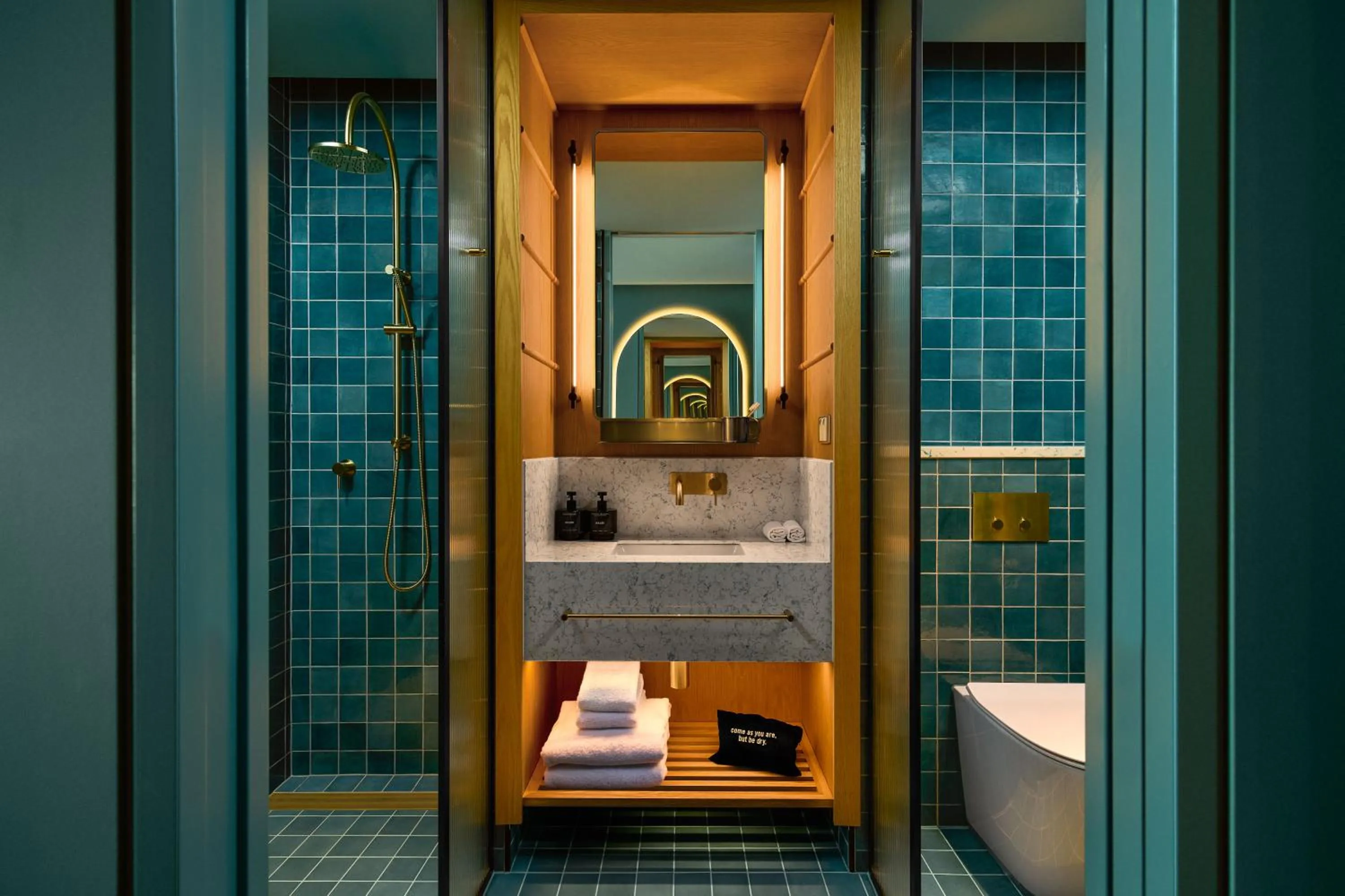 Bathroom in 25hours Hotel Sydney The Olympia