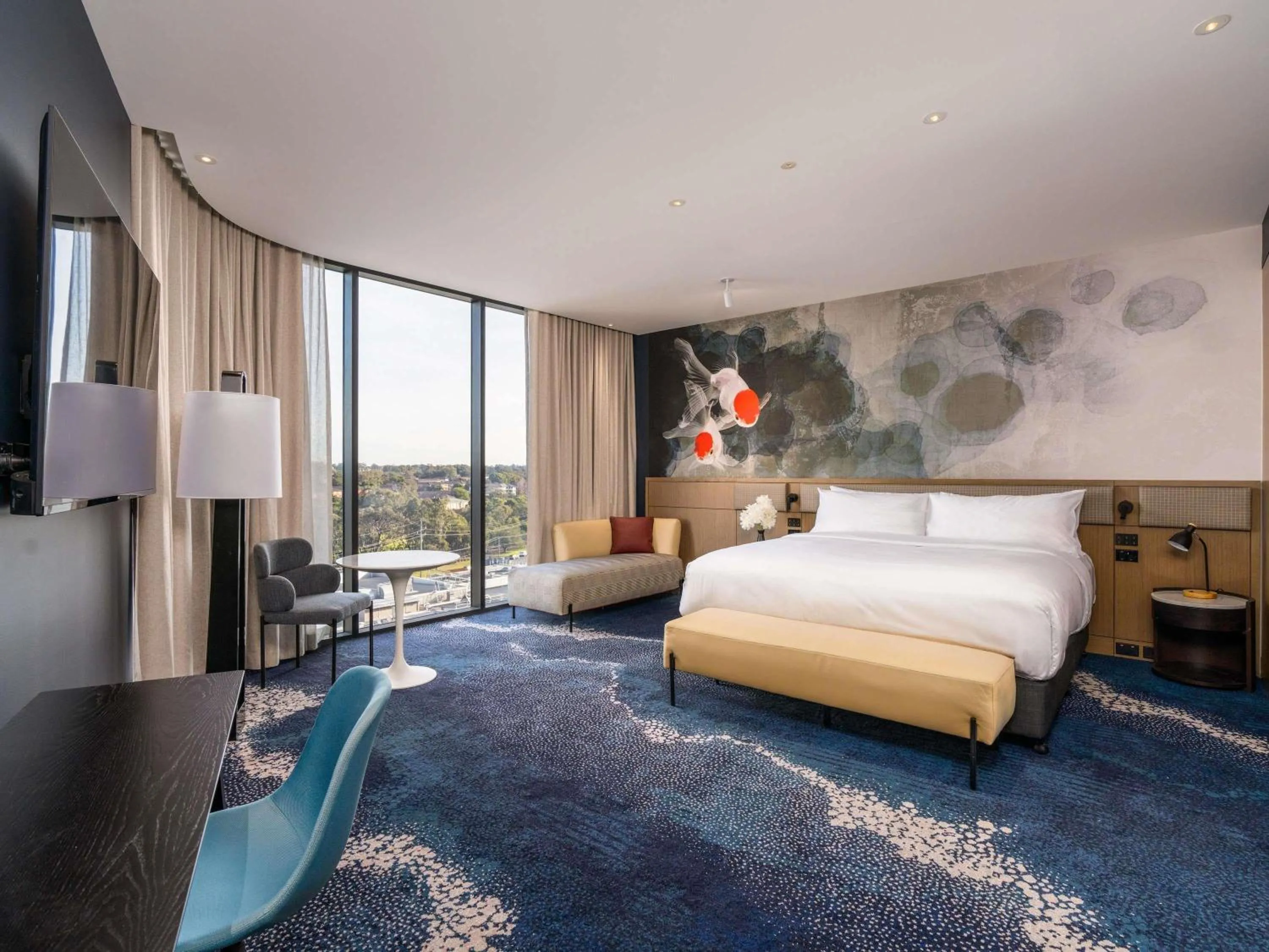 Bedroom, Bed in Novotel Sydney Cabramatta