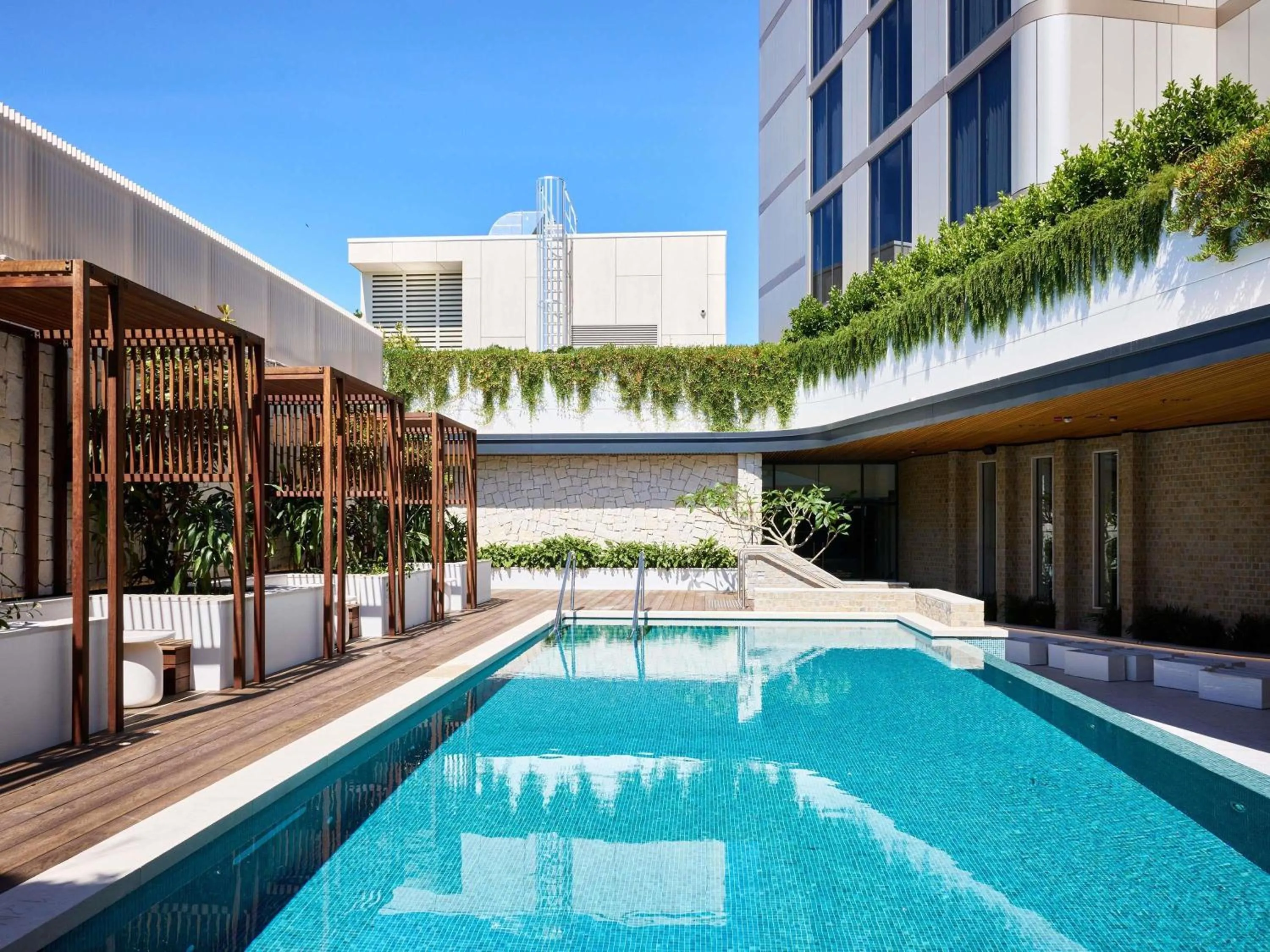 Pool view in Novotel Sydney Cabramatta