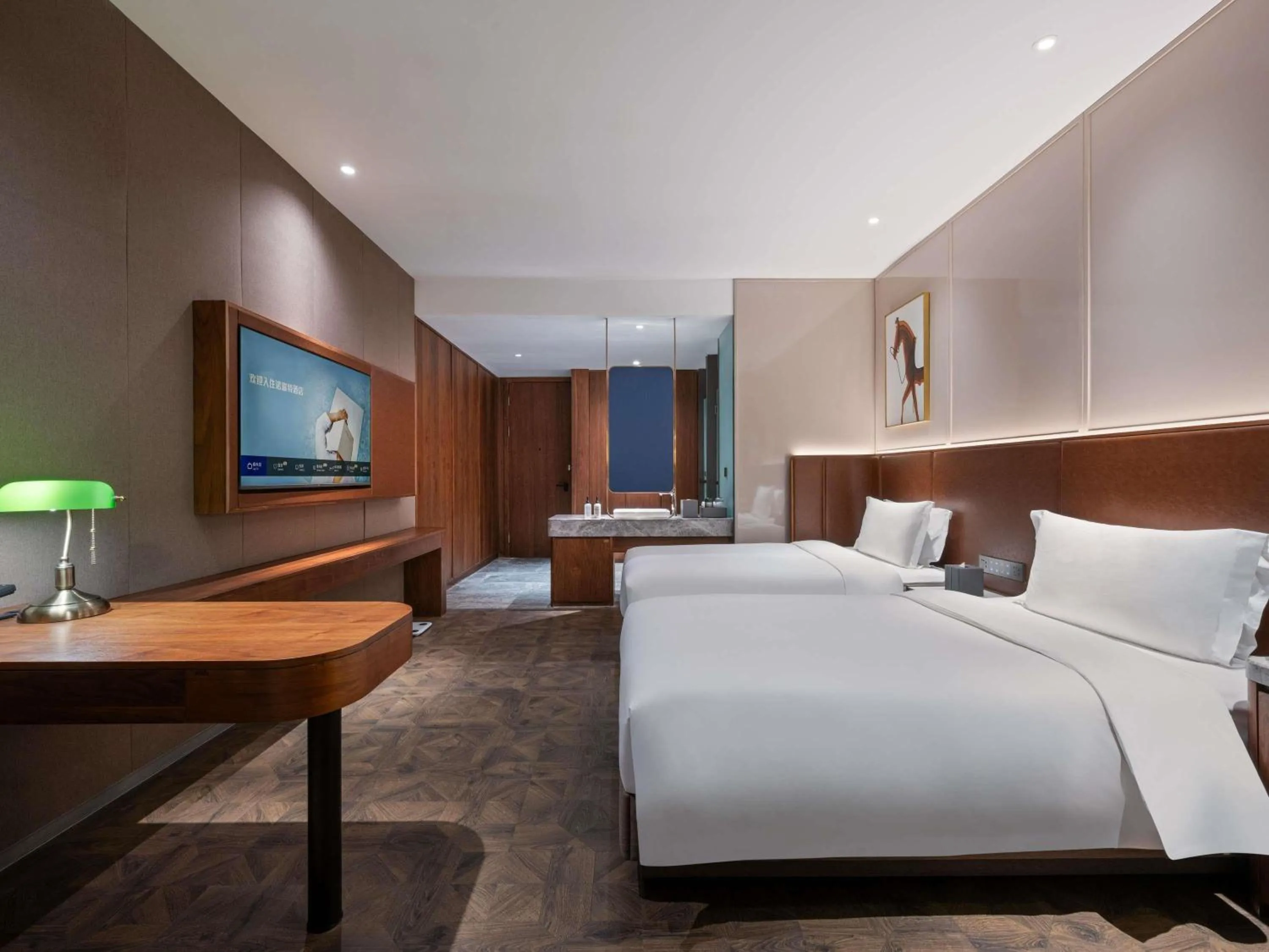 Bedroom, Bed in Novotel Shanghai Baoshan Jiusi