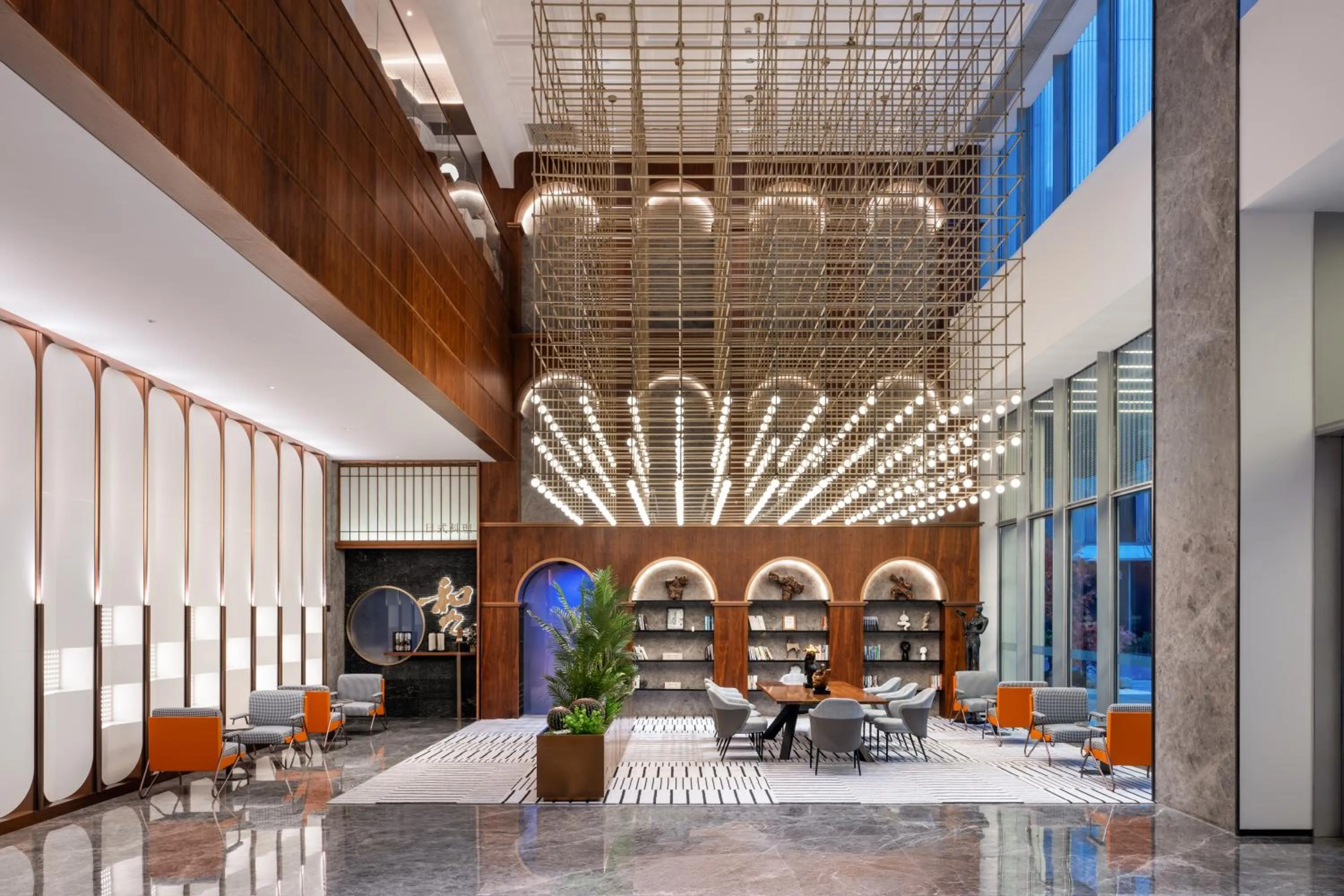 Lobby or reception in Novotel Shanghai Baoshan Jiusi