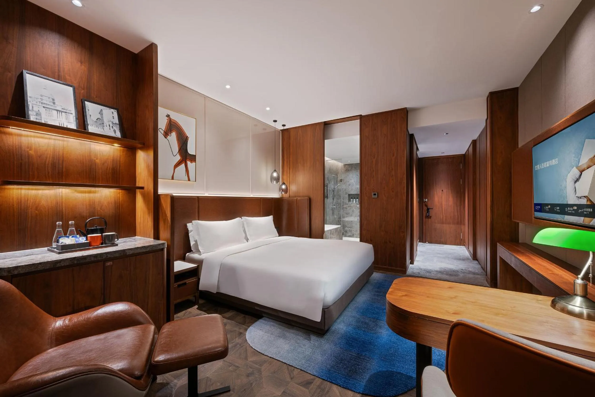 Coffee/tea facilities, Bed in Novotel Shanghai Baoshan Jiusi