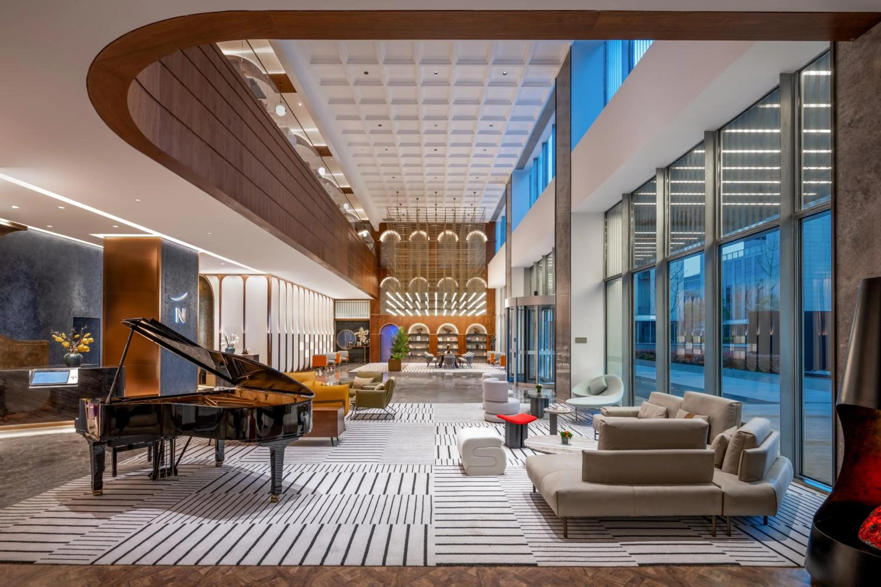Lobby or reception in Novotel Shanghai Baoshan Jiusi