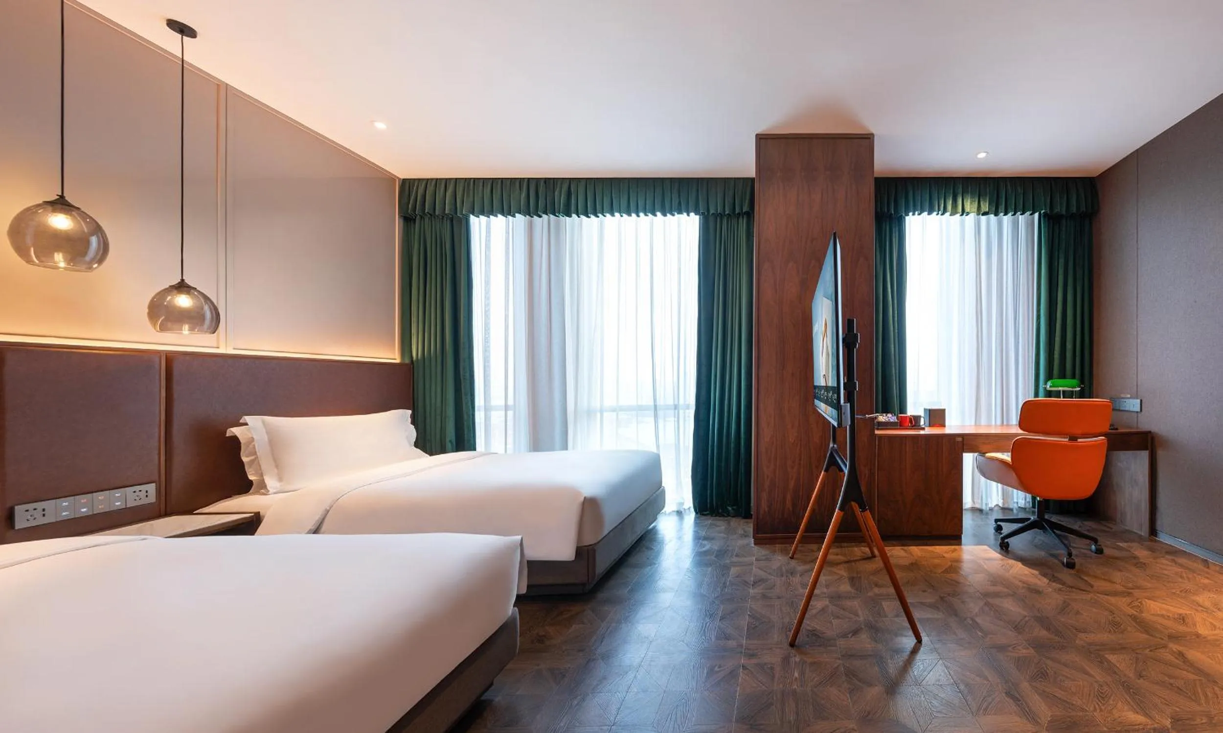 TV and multimedia, Bed in Novotel Shanghai Baoshan Jiusi