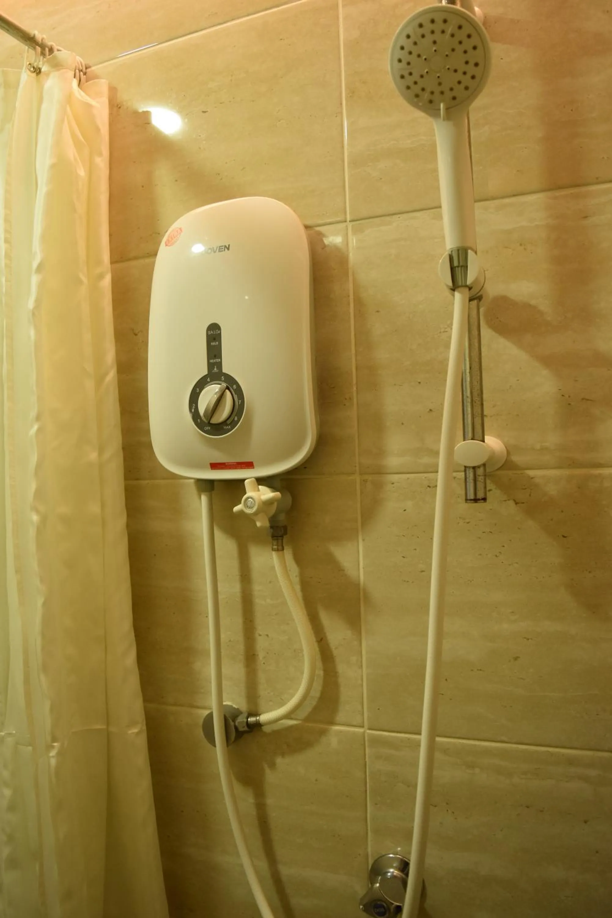 Shower in Sunrise Hotel