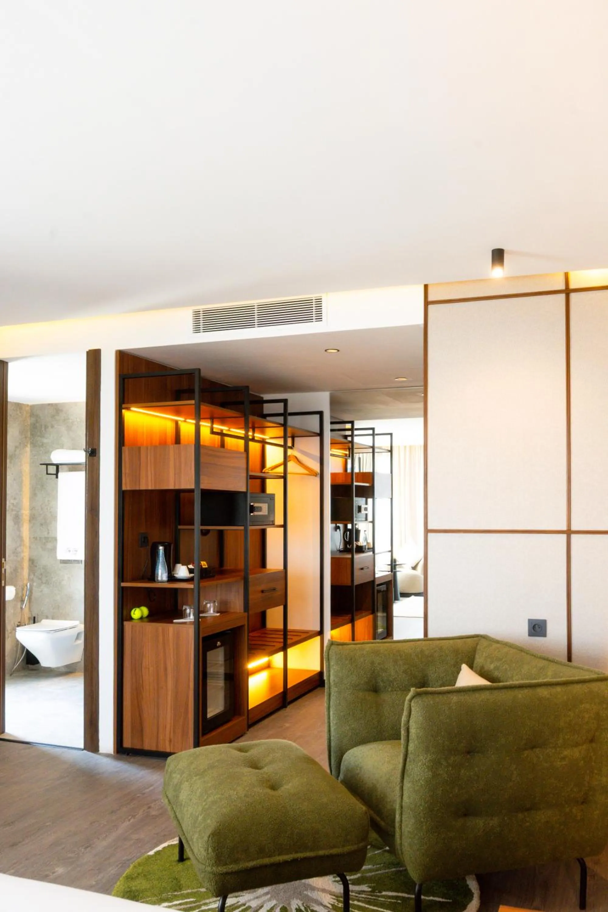 Seating area in City Park Hôtel