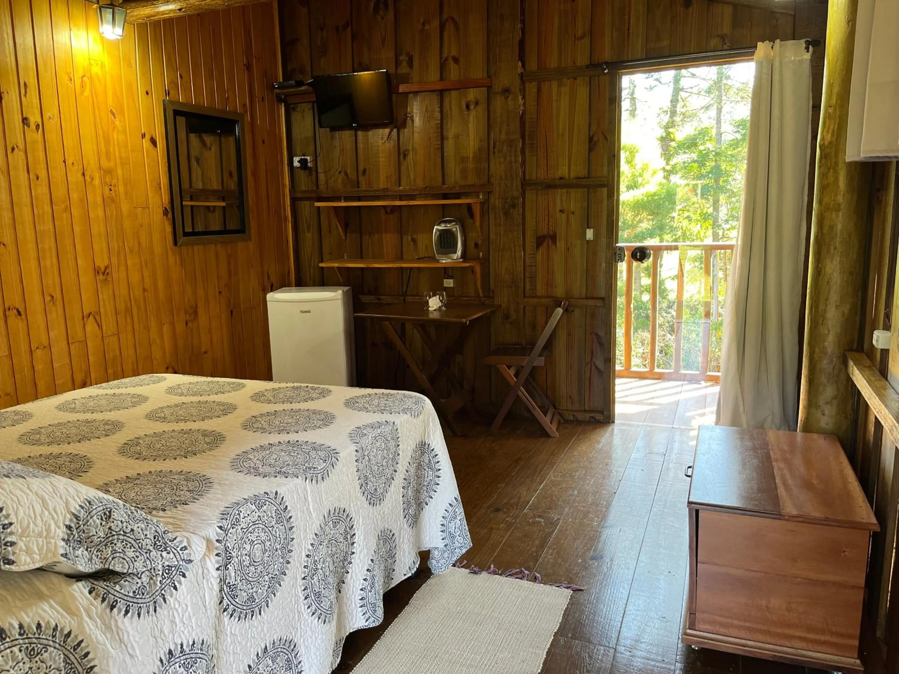 Bed in Pousada São Miguel