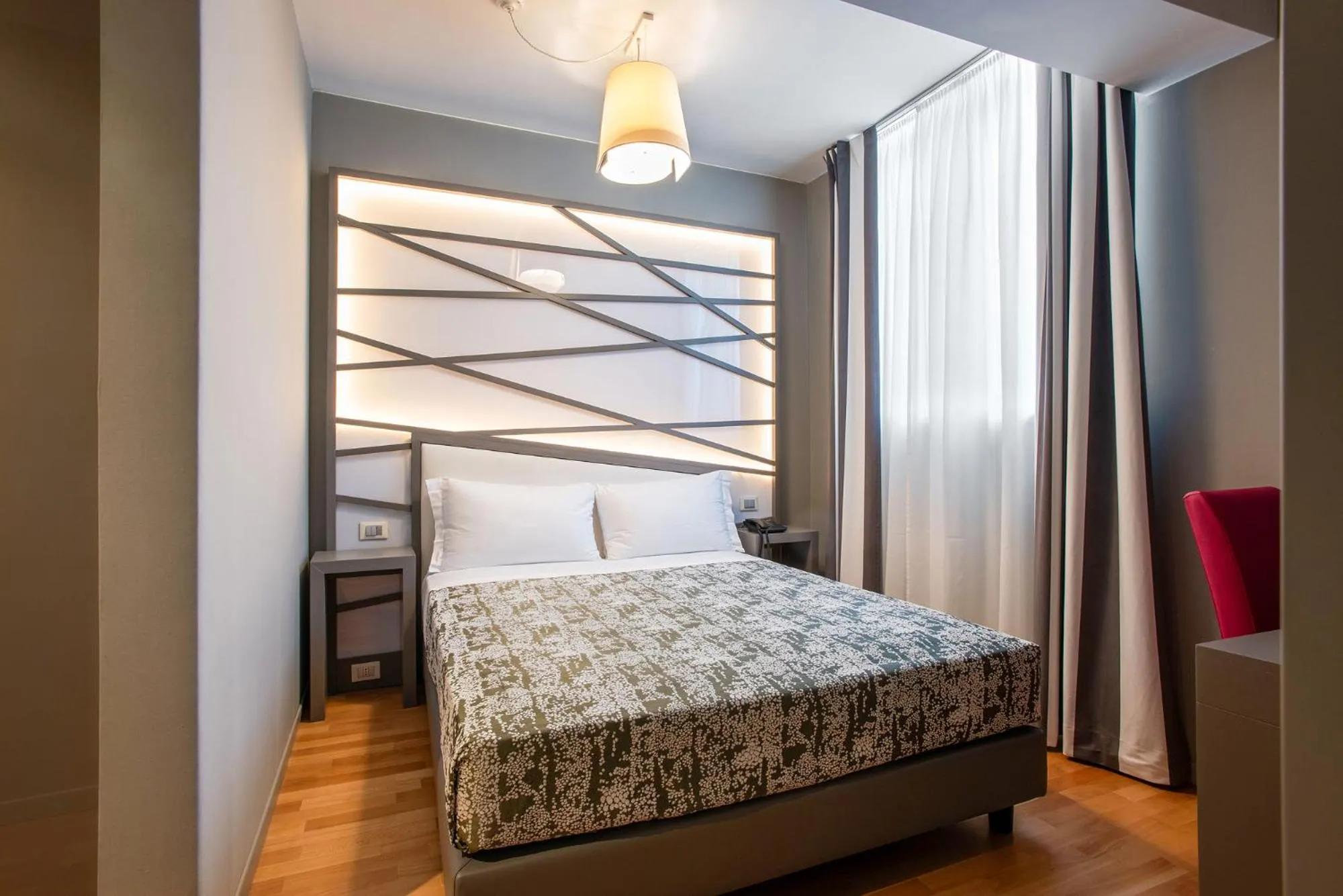 Bed in Fortyfive Squared Hotel