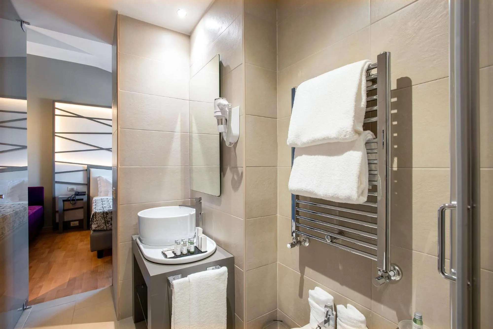 Bathroom in Fortyfive Squared Hotel