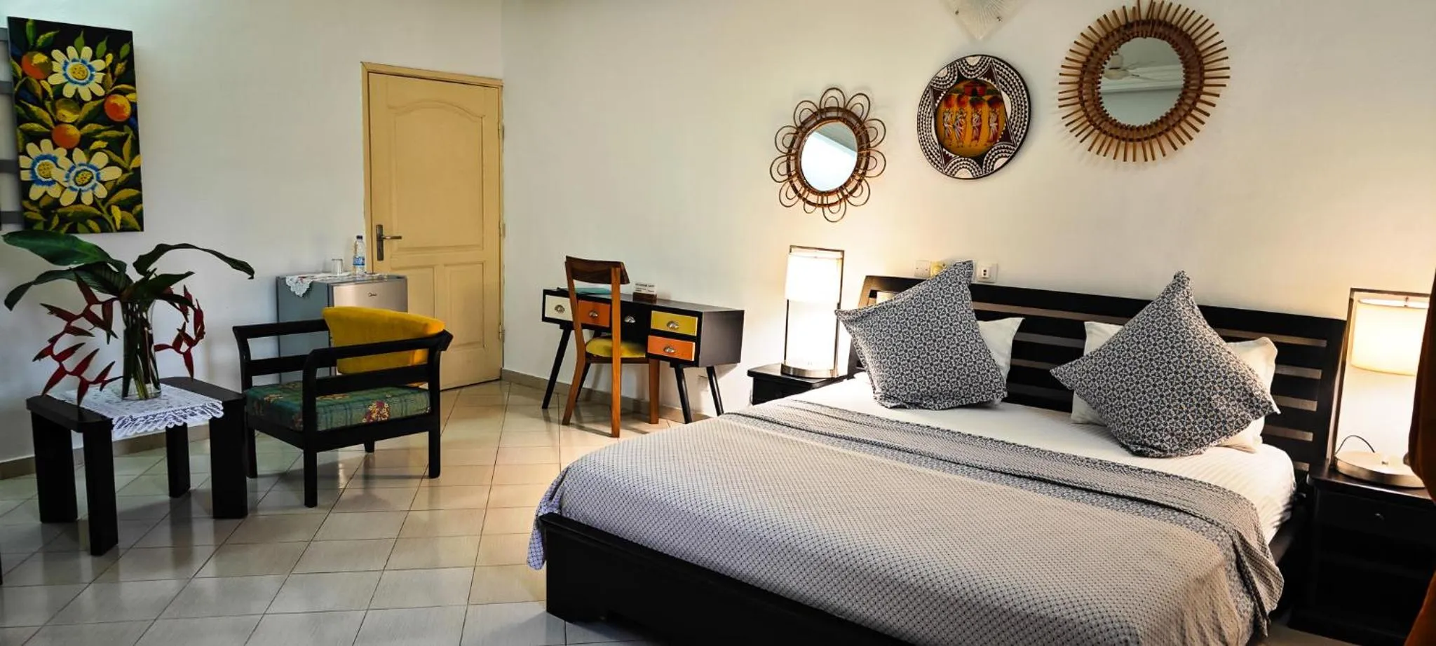 Bed in Villa Oasis Abidjan