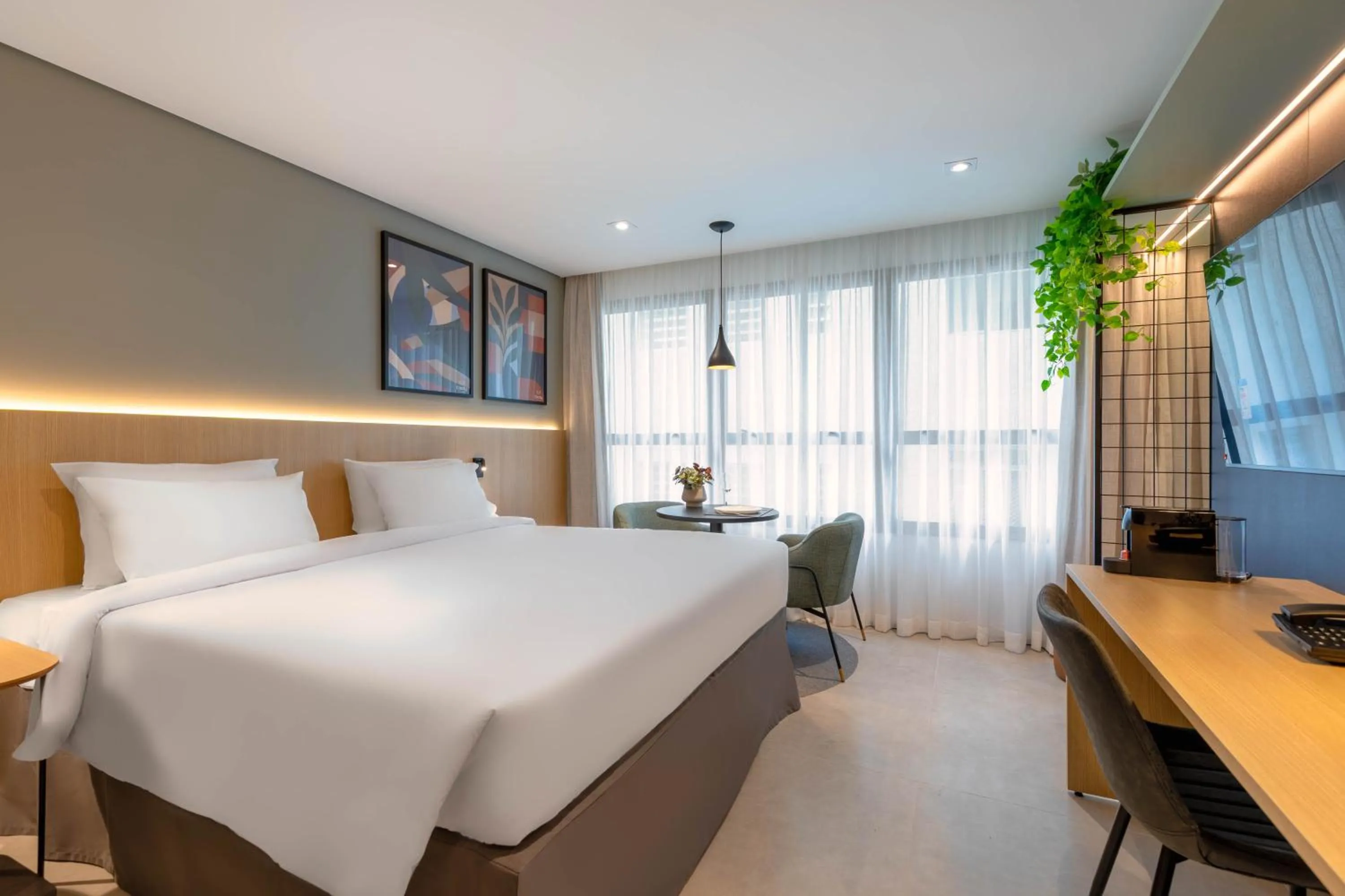 Bed in Cozzy Premium Paulista Hotel