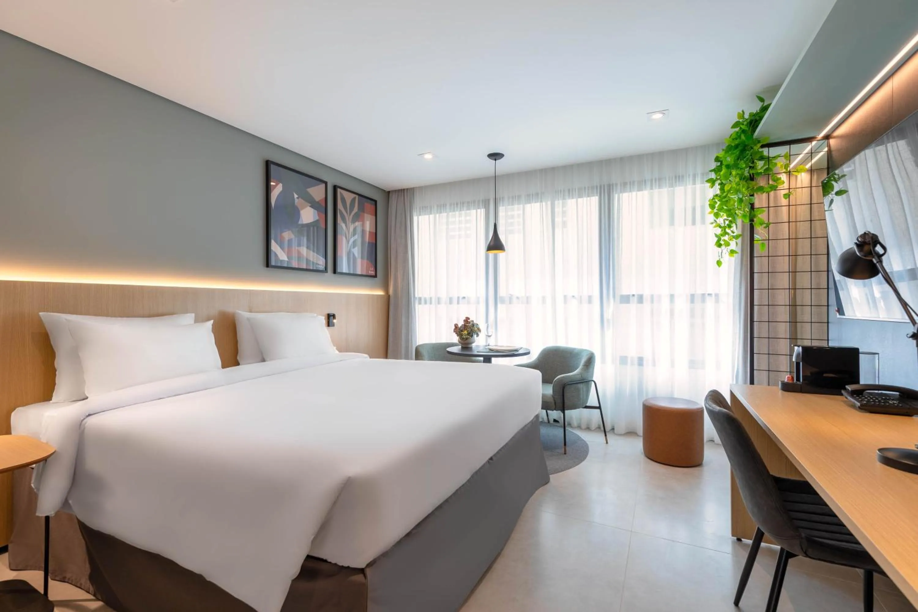 Bed in Cozzy Premium Paulista Hotel