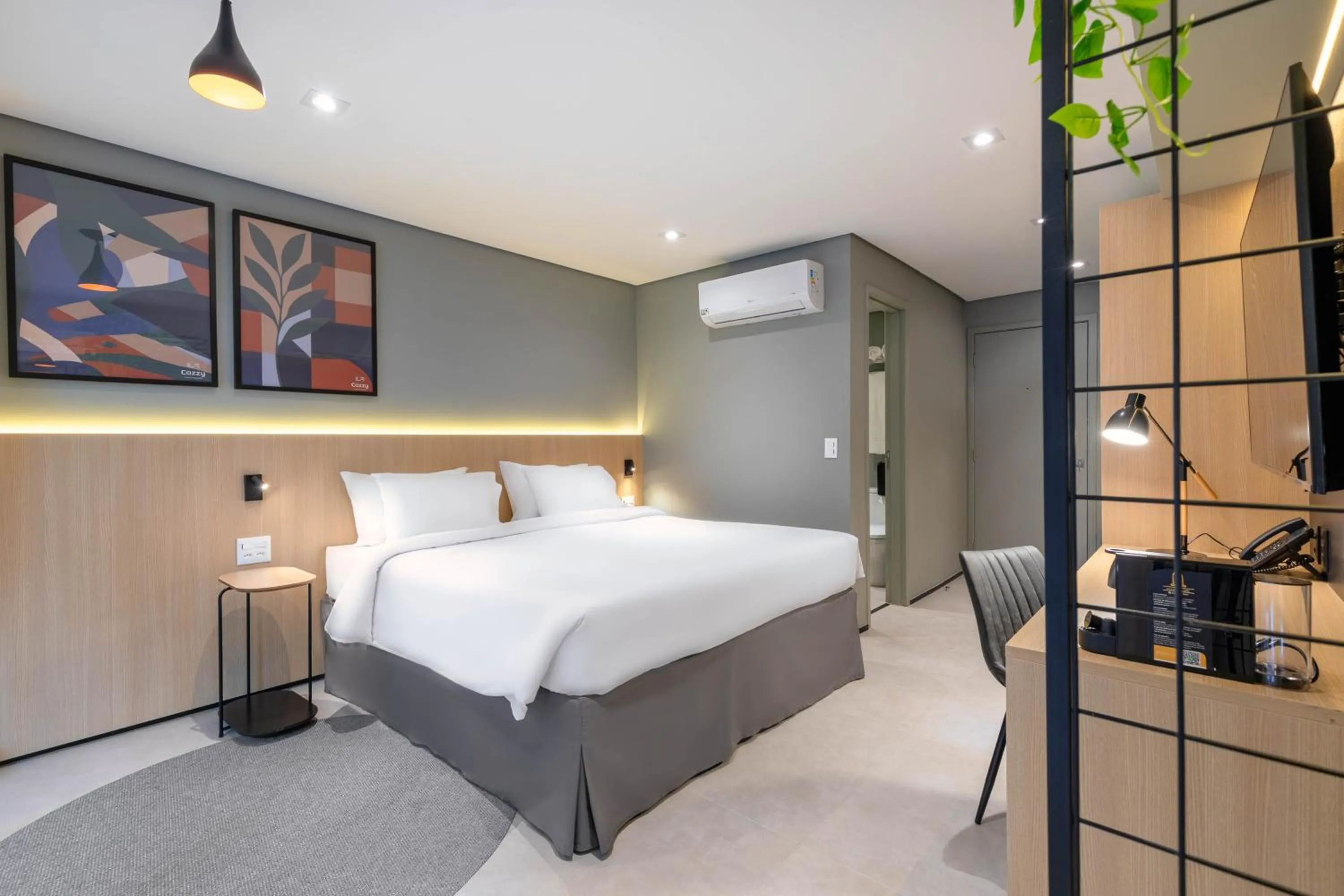 Bed in Cozzy Premium Paulista Hotel