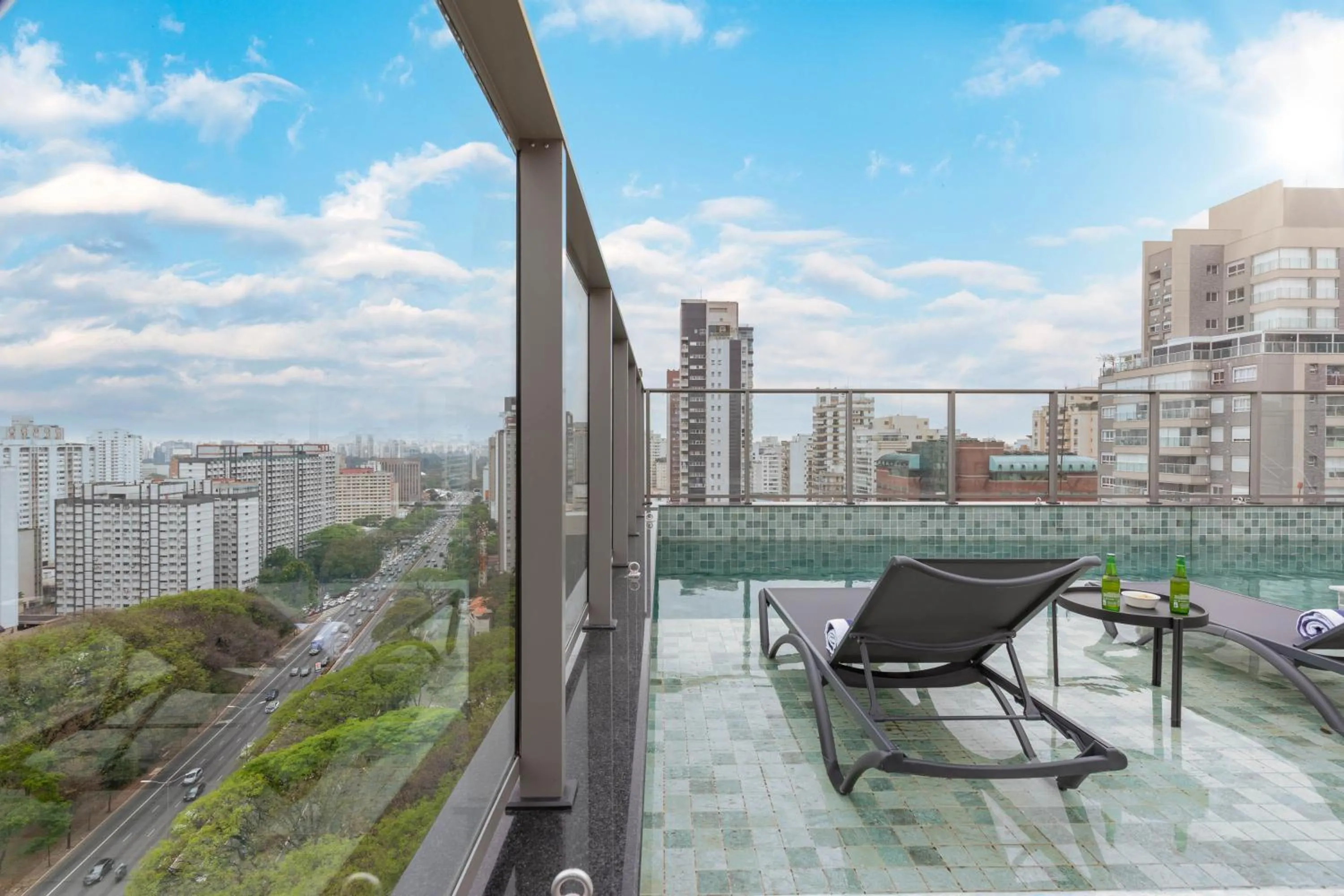 Pool view in Cozzy Premium Paulista Hotel