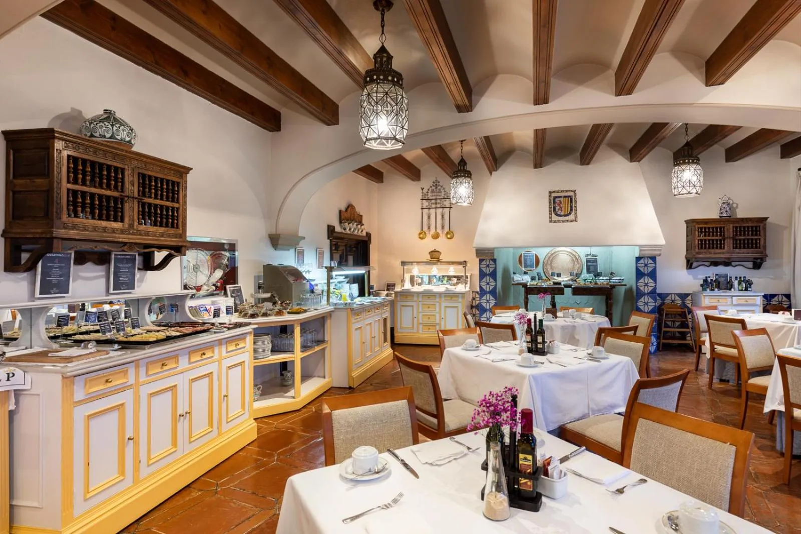 Buffet breakfast in Parador de Arcos de la Frontera