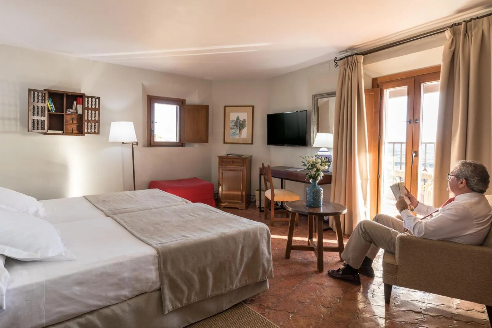 Photo of the whole room, Bed in Parador de Arcos de la Frontera