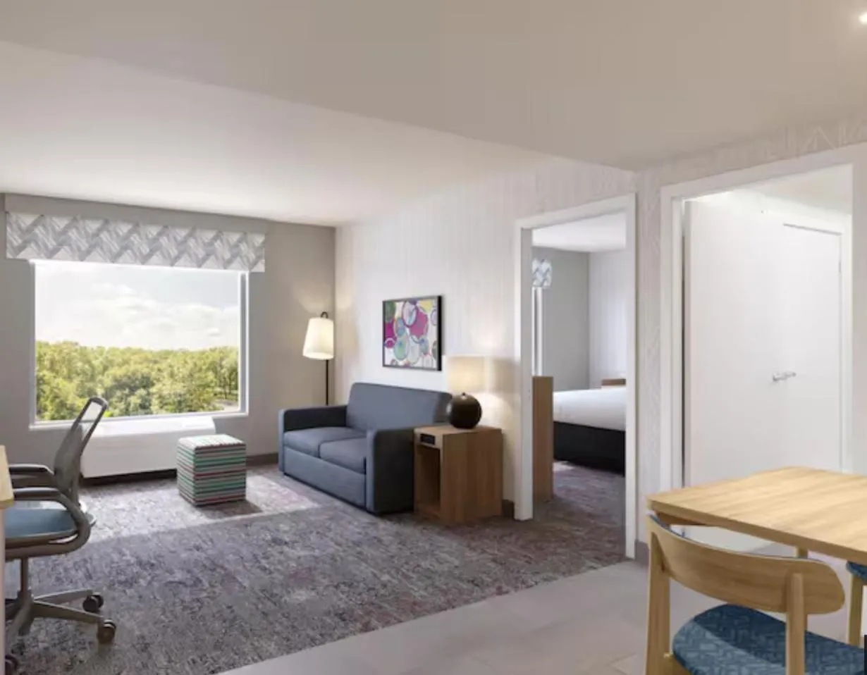 Bed in Home2 Suites By Hilton Lebanon