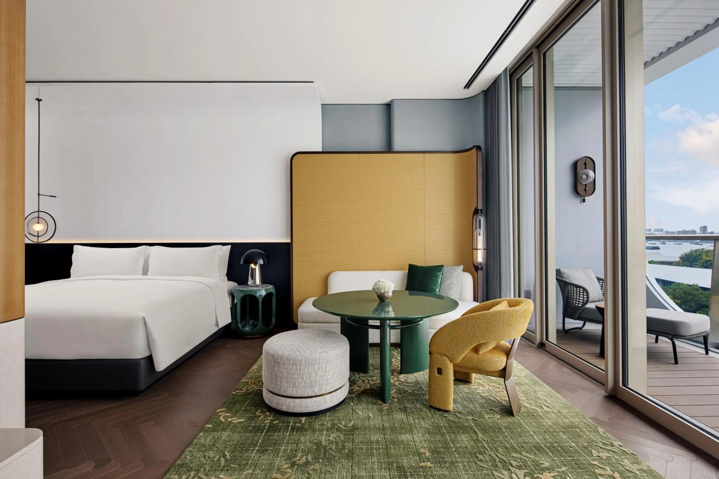 Bed in Waldorf Astoria Shanghai Qiantan