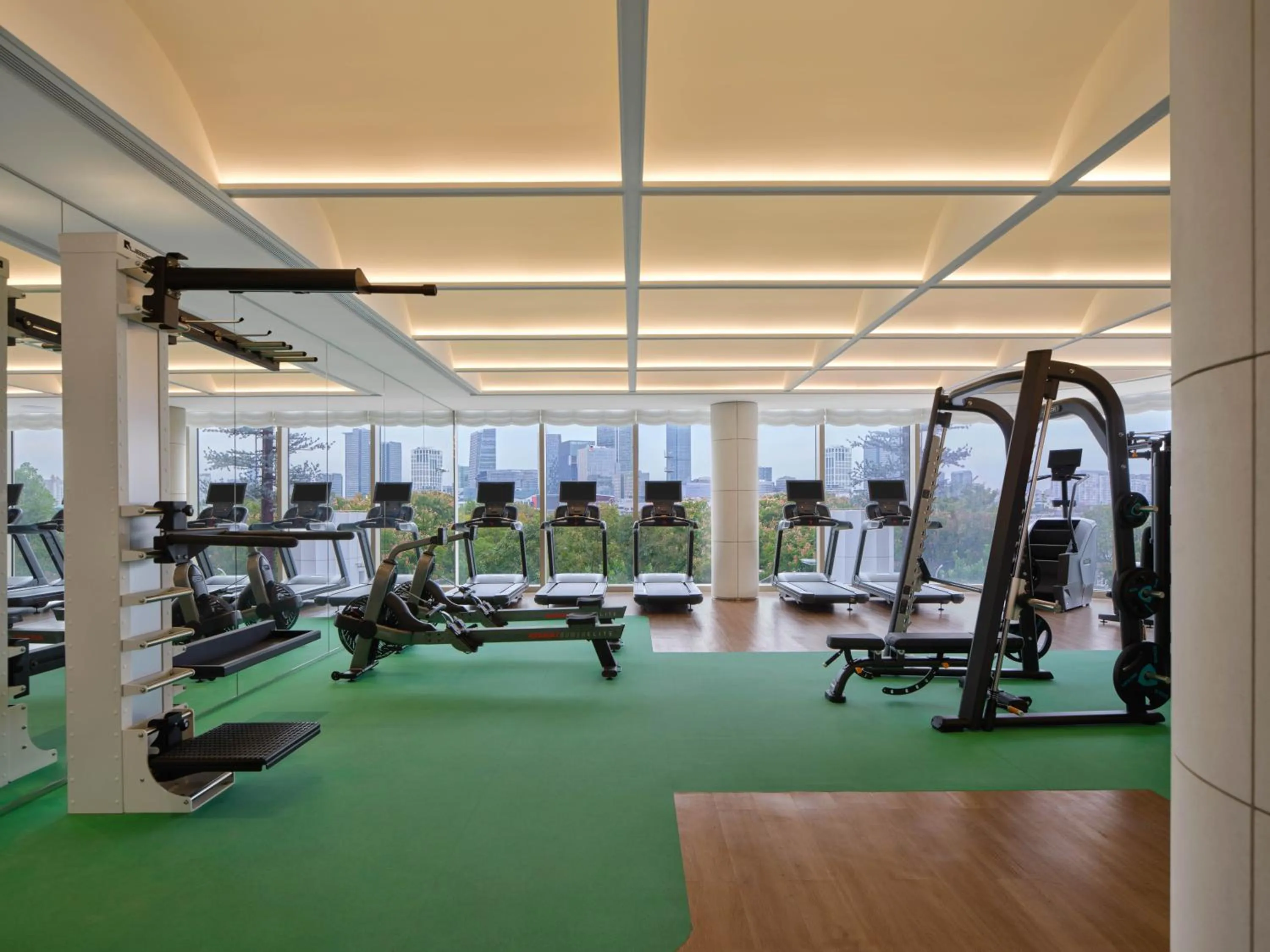 Fitness centre/facilities in Waldorf Astoria Shanghai Qiantan