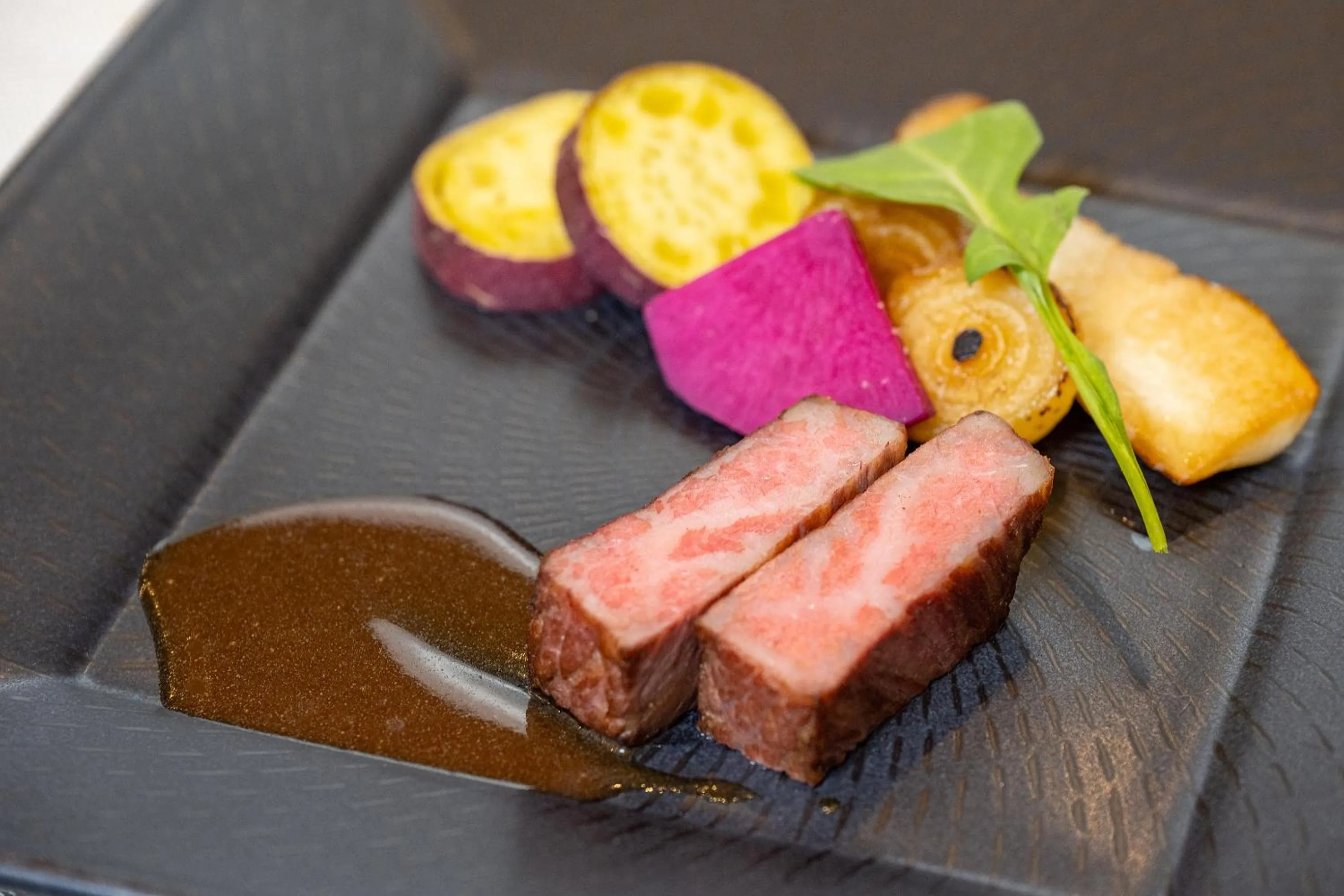 Food close-up in TKP Lectore Hakone Gora