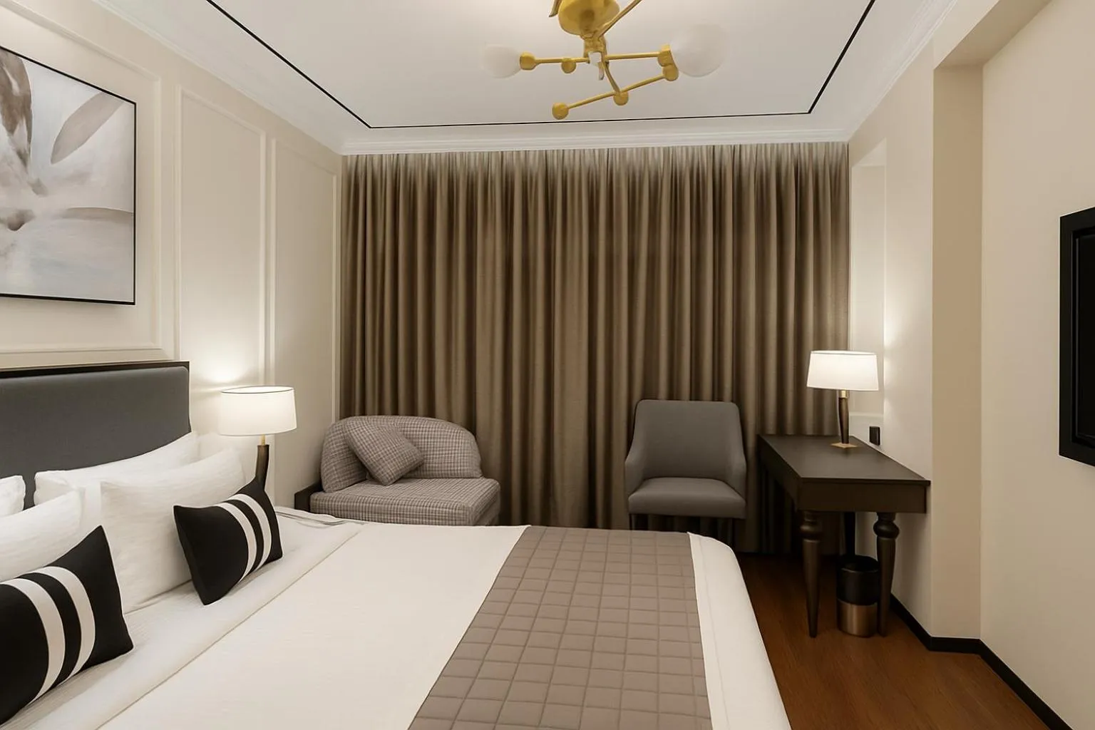 Bedroom, Bed in Aauris