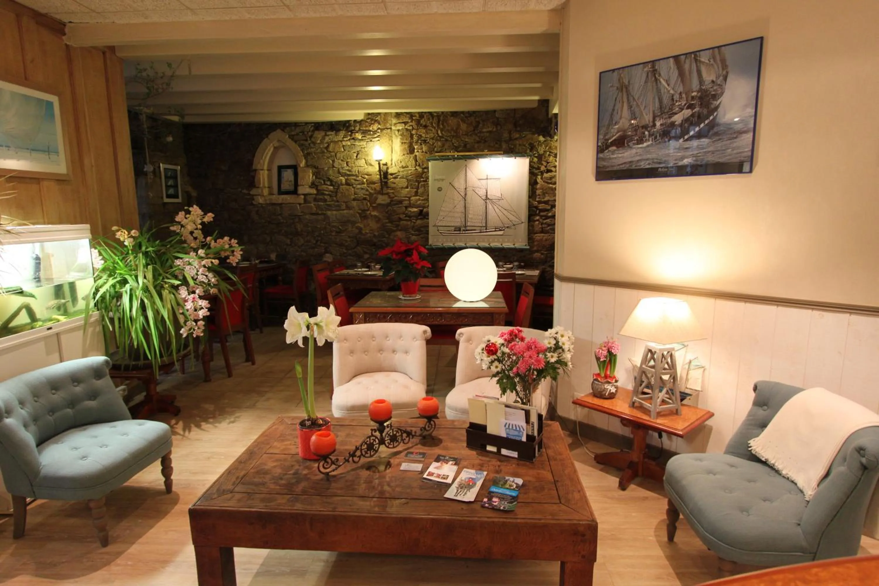 Lobby or reception in Hotel des Abers