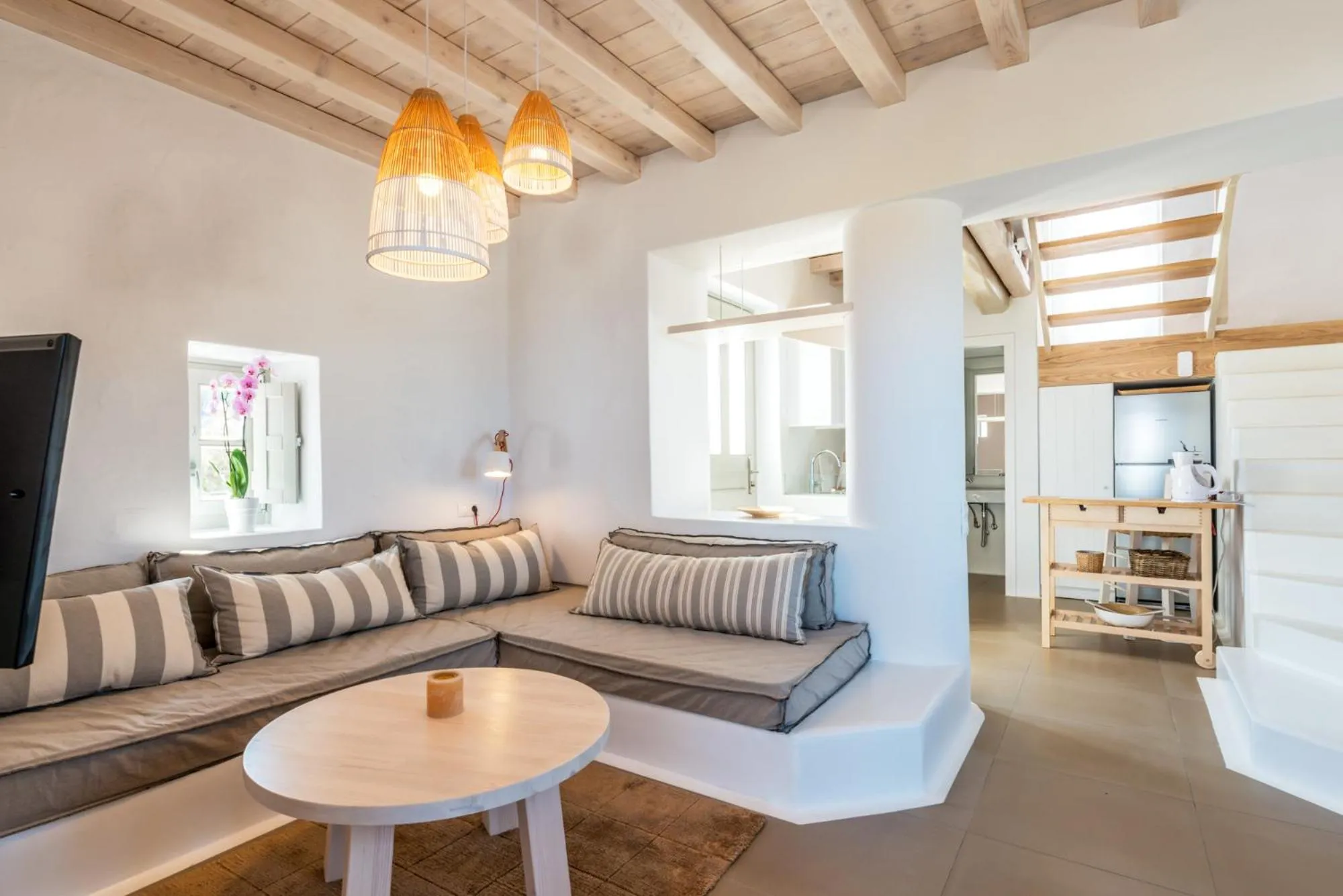 Living room in Cloud Blue