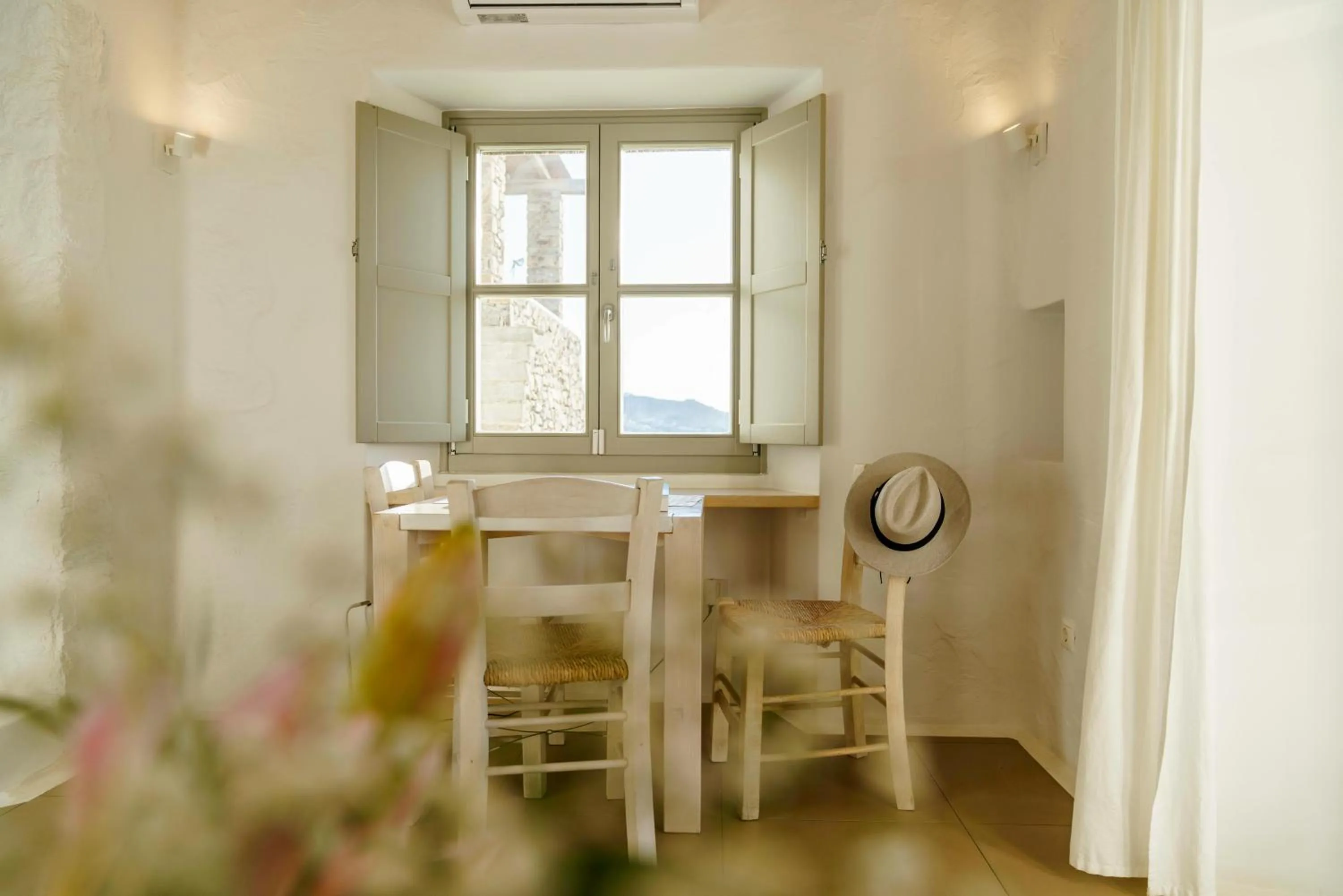 Dining area in Cloud Blue