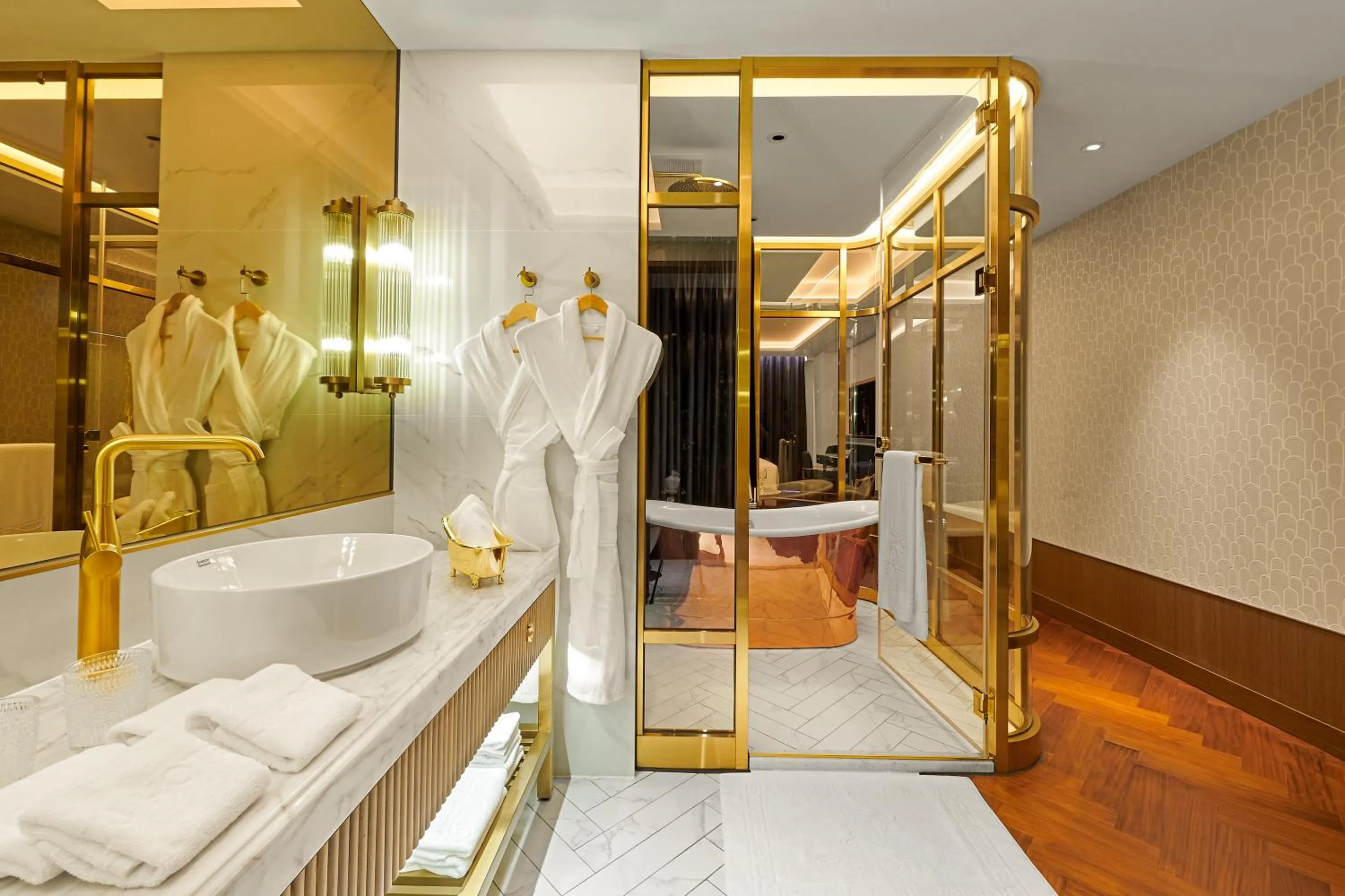 Bathroom in OKU Hotel