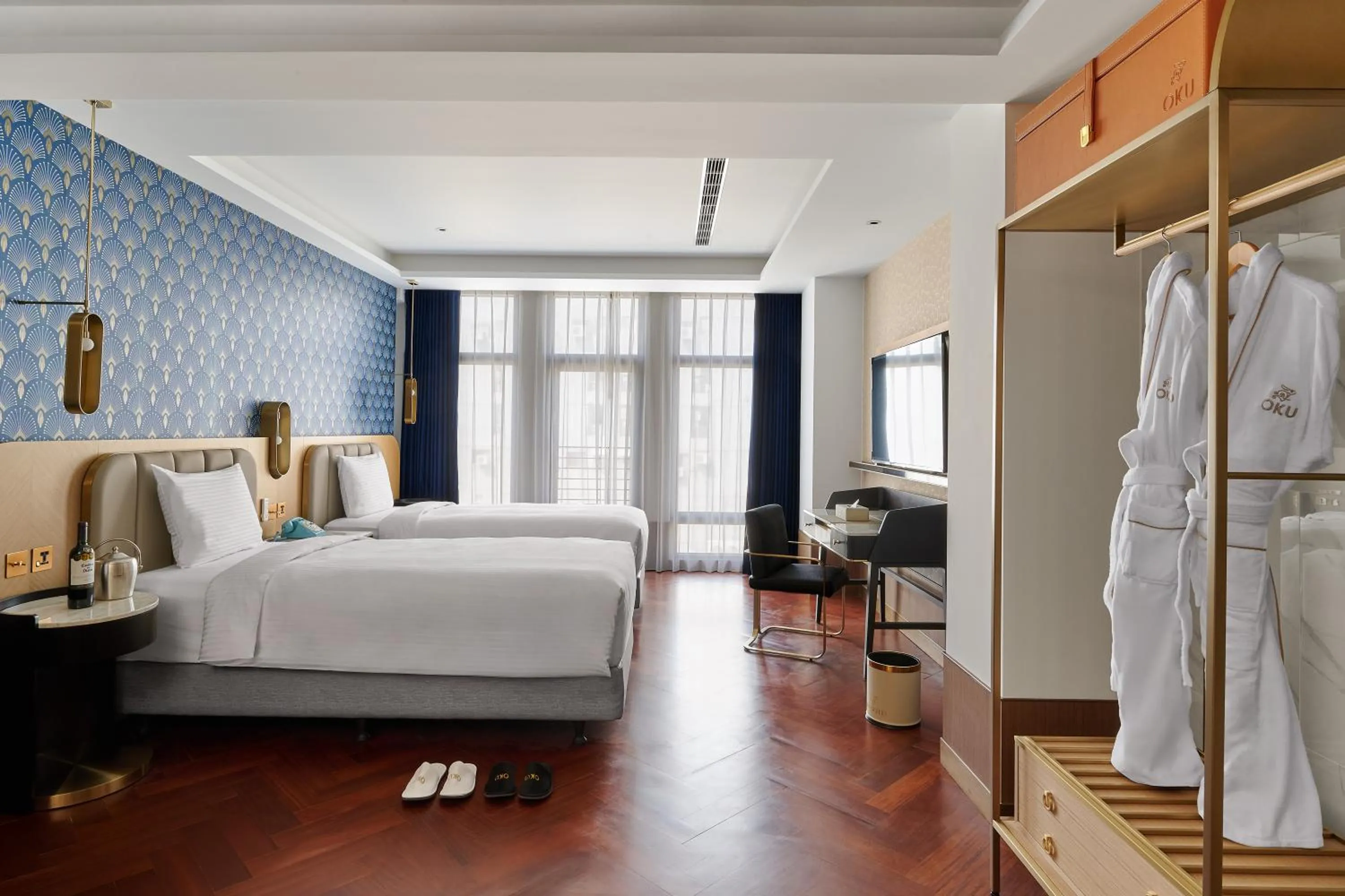 Photo of the whole room, Bed in OKU Hotel