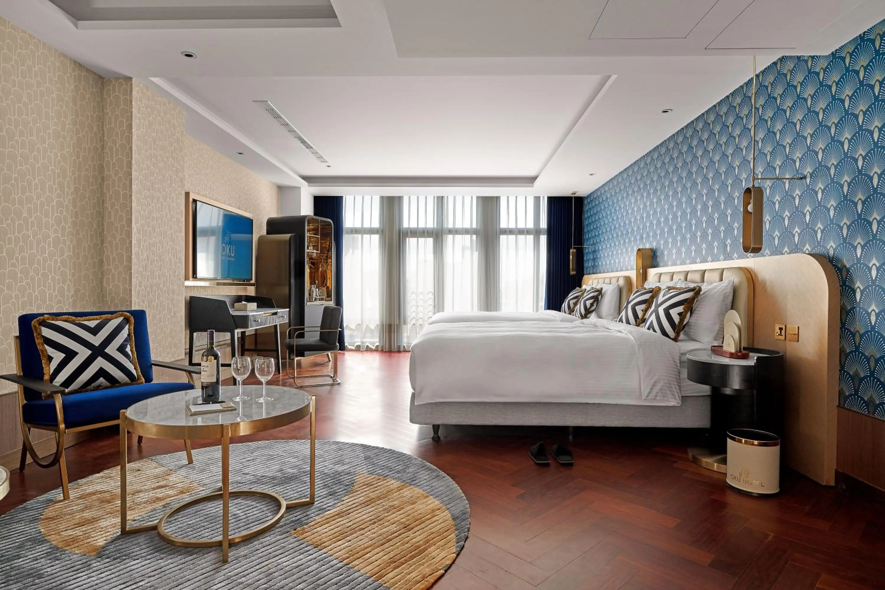 Photo of the whole room, Bed in OKU Hotel