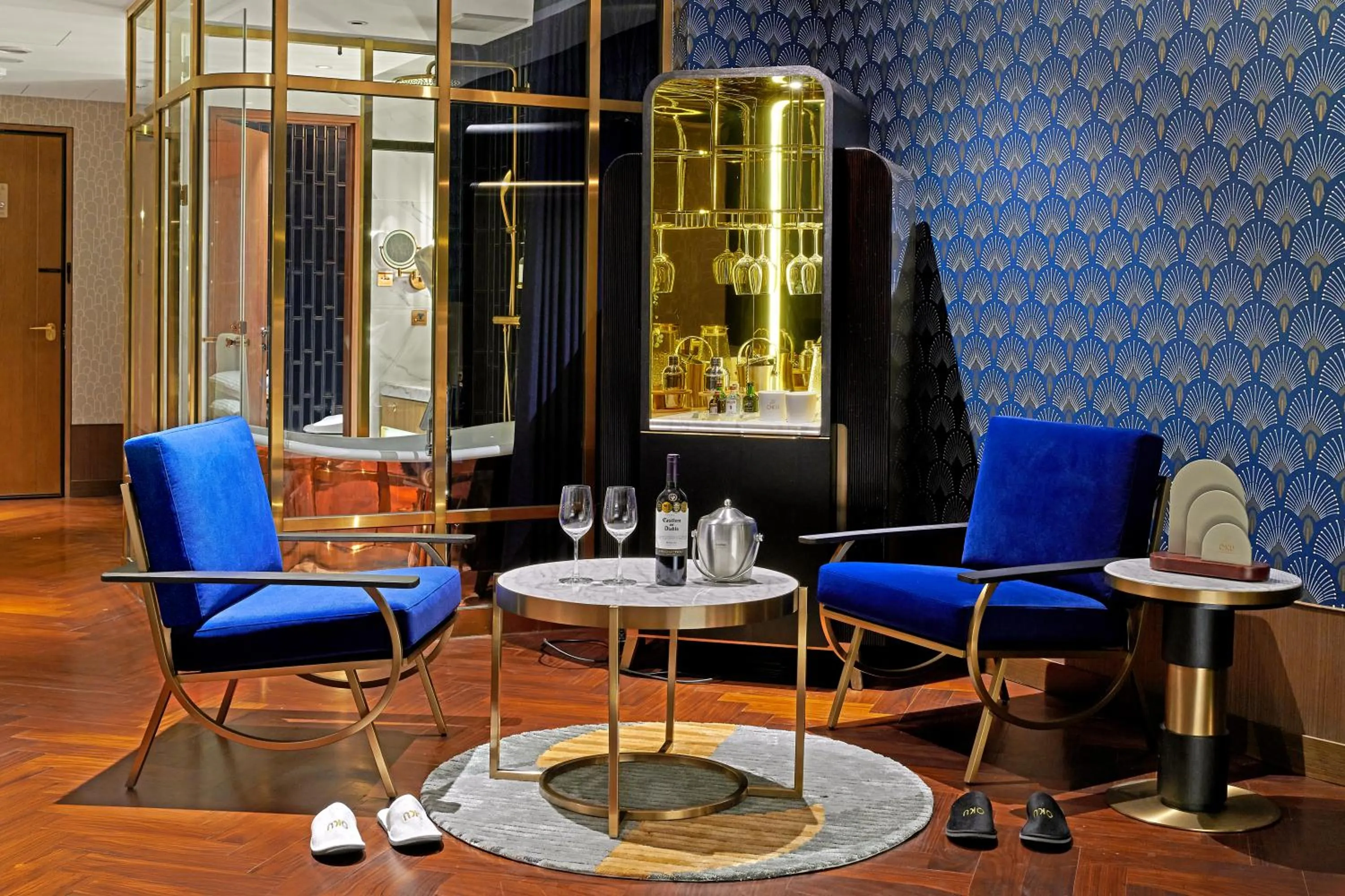 Living room in OKU Hotel