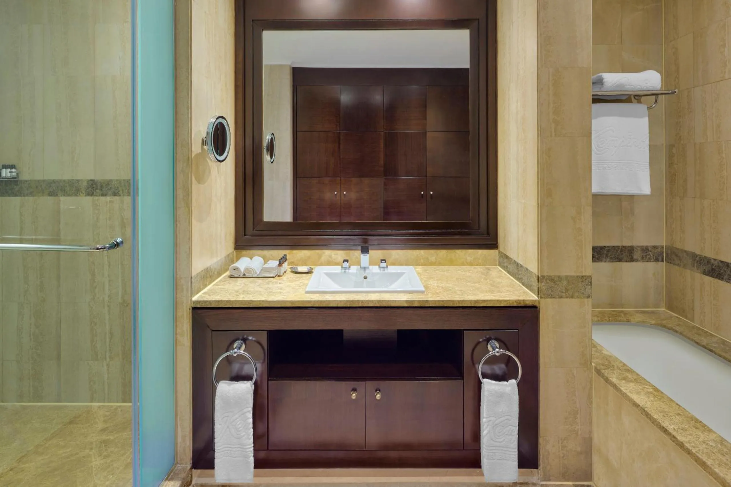 Shower in Royal Maxim Palace Kempinski Cairo