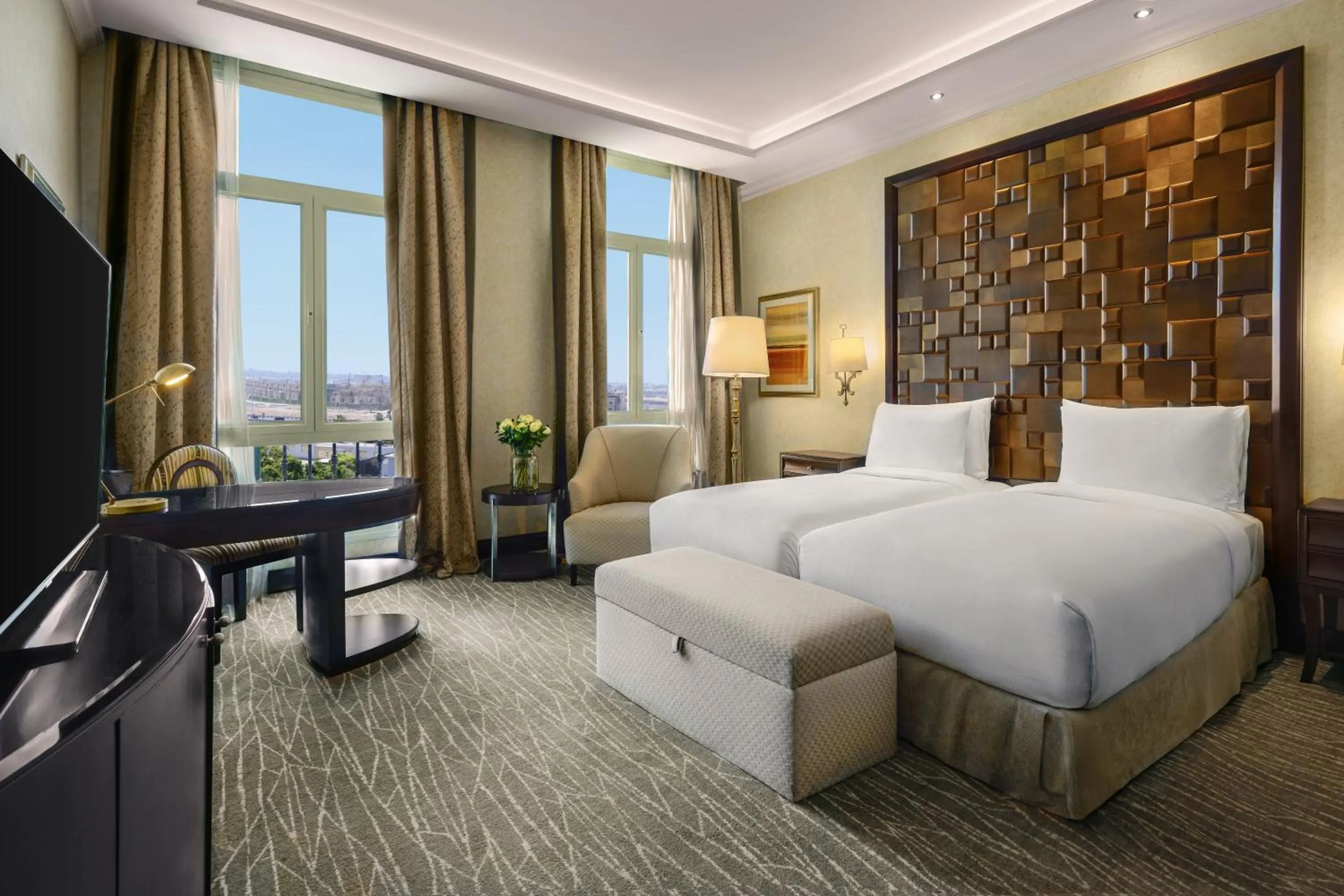 Bed in Royal Maxim Palace Kempinski Cairo