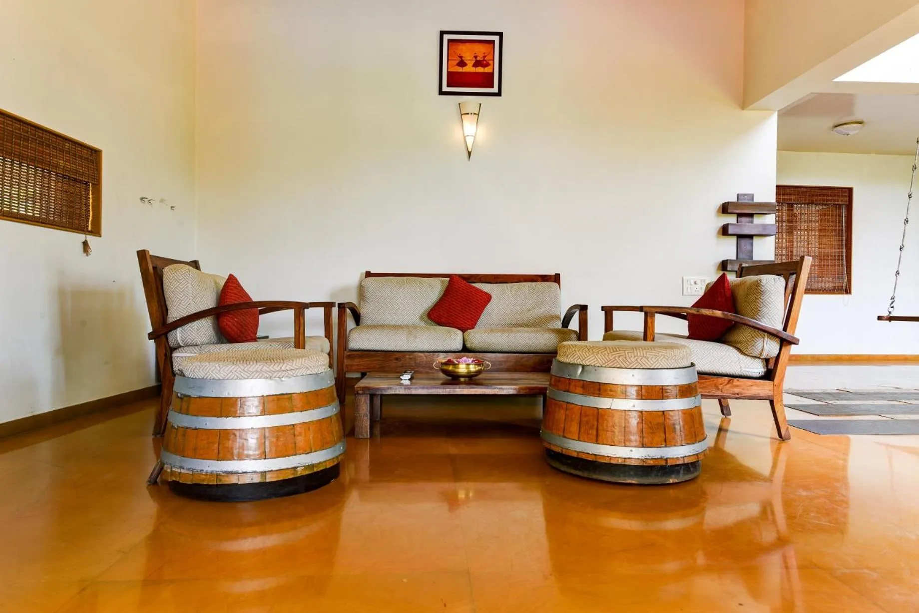 Seating area in Regenta Resort Soma Vine Village Nashik