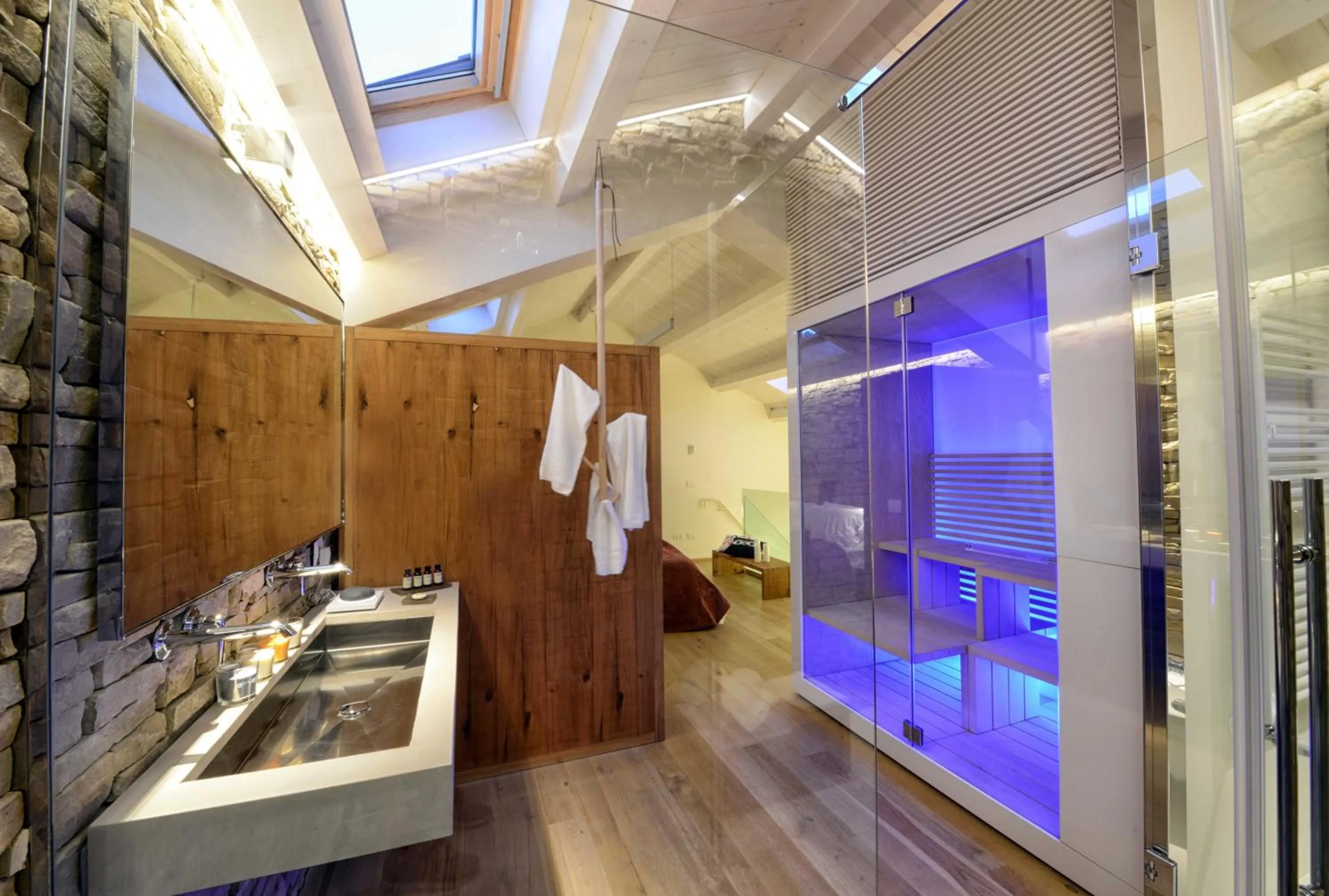 Sauna in Resort Il Gallo Senone