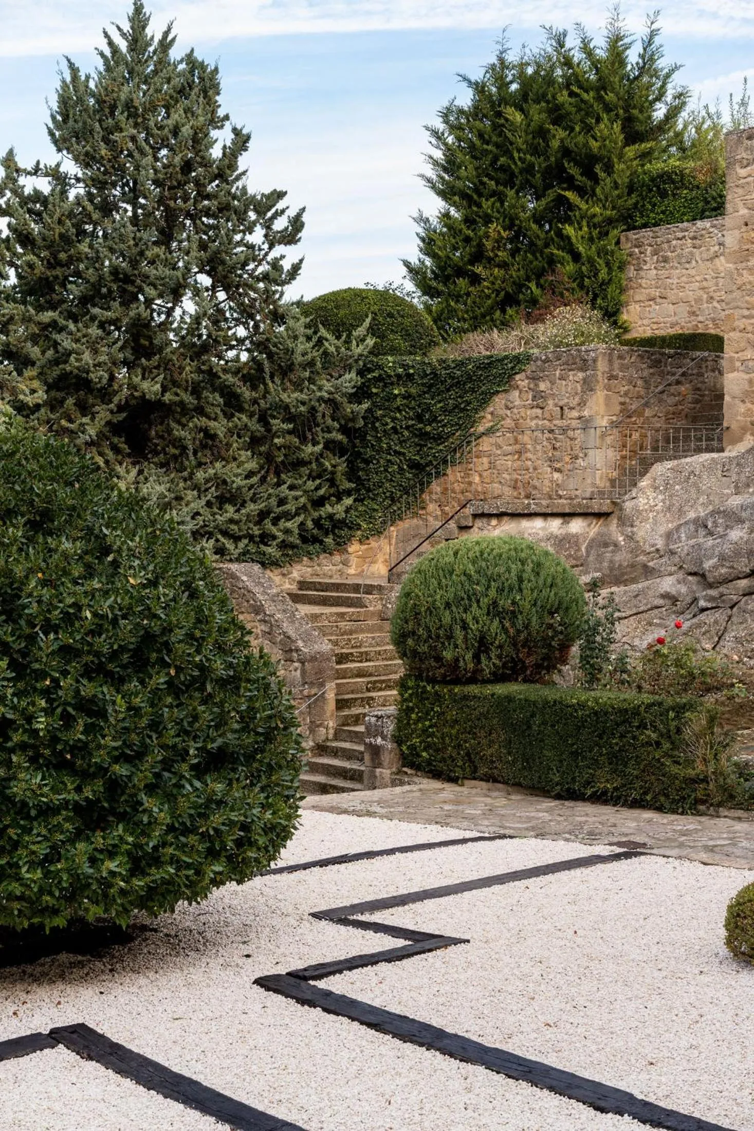 Garden in Parador de Sos del Rey Católico