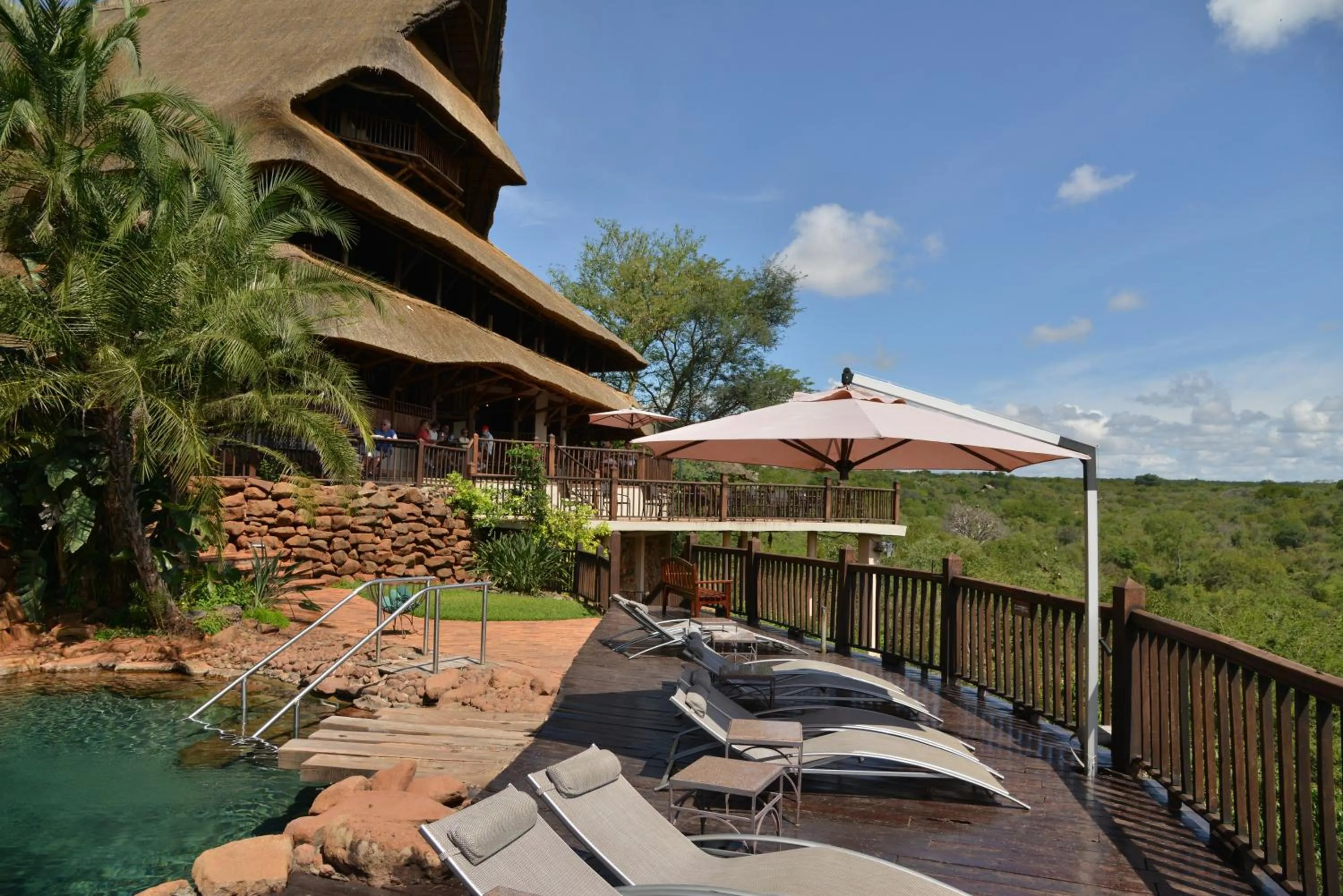 Swimming pool in Victoria Falls Safari Suites