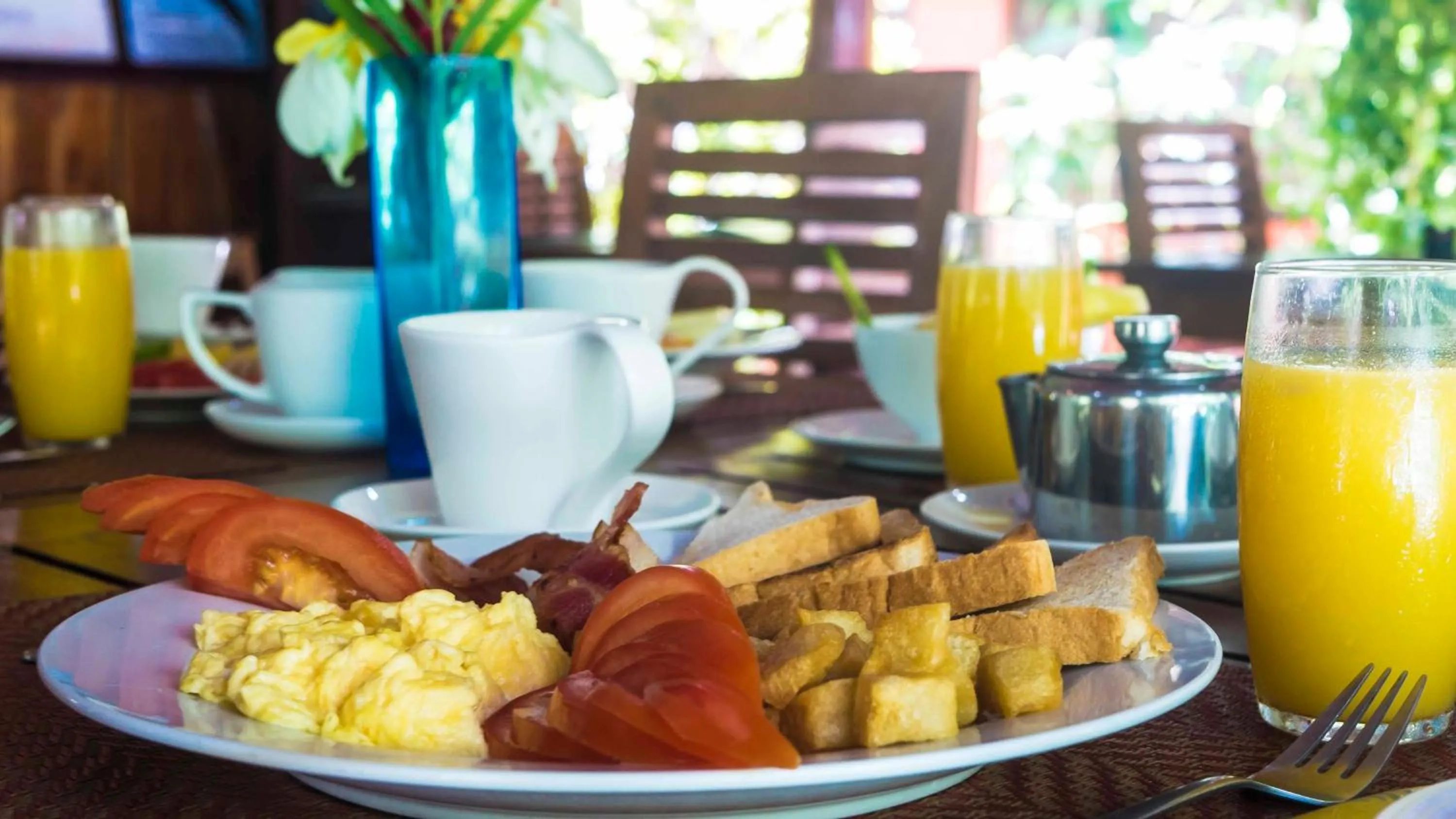 Breakfast in Hotel El Pequeño Gecko Verde