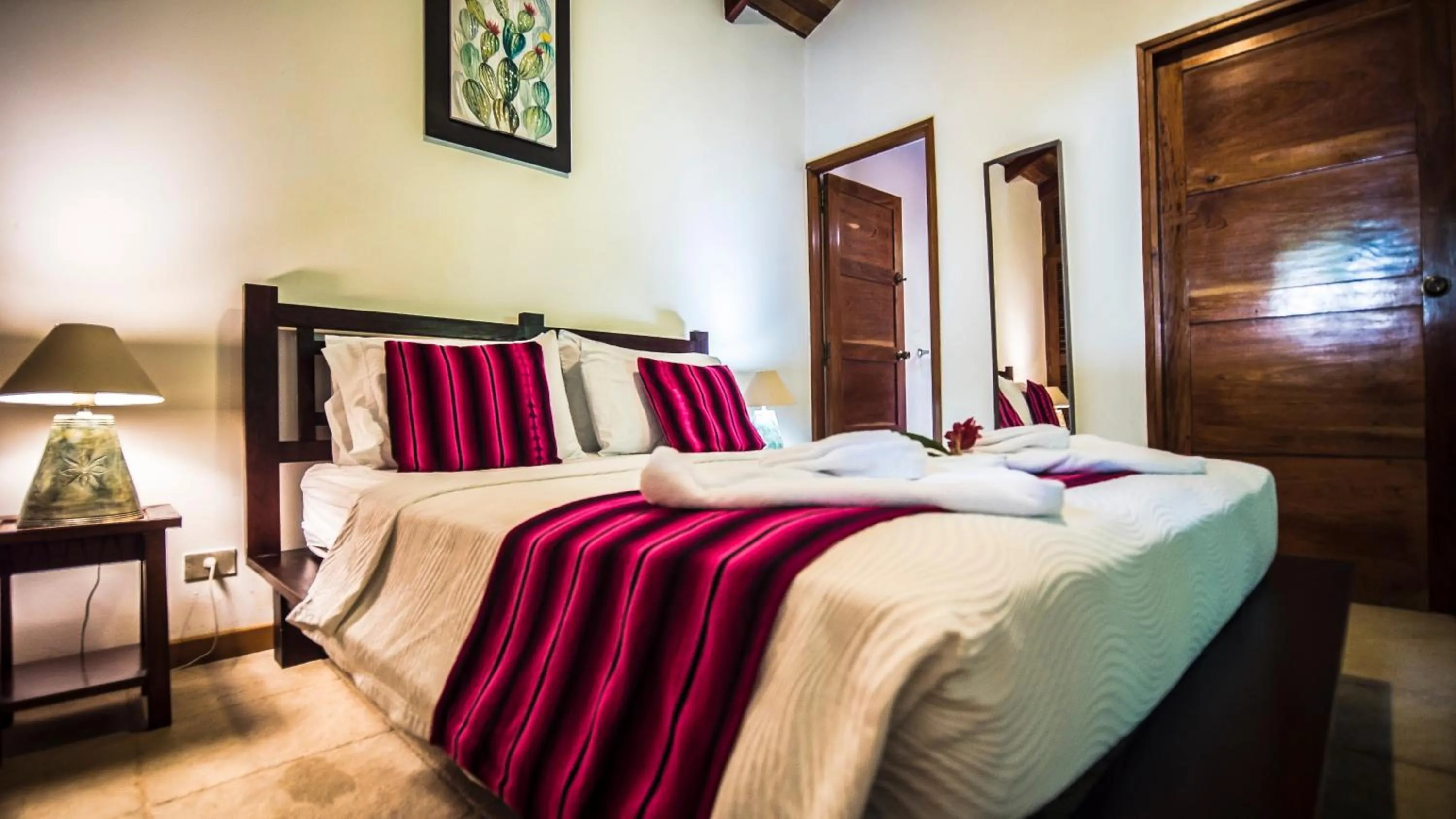 Bed in Hotel El Pequeño Gecko Verde