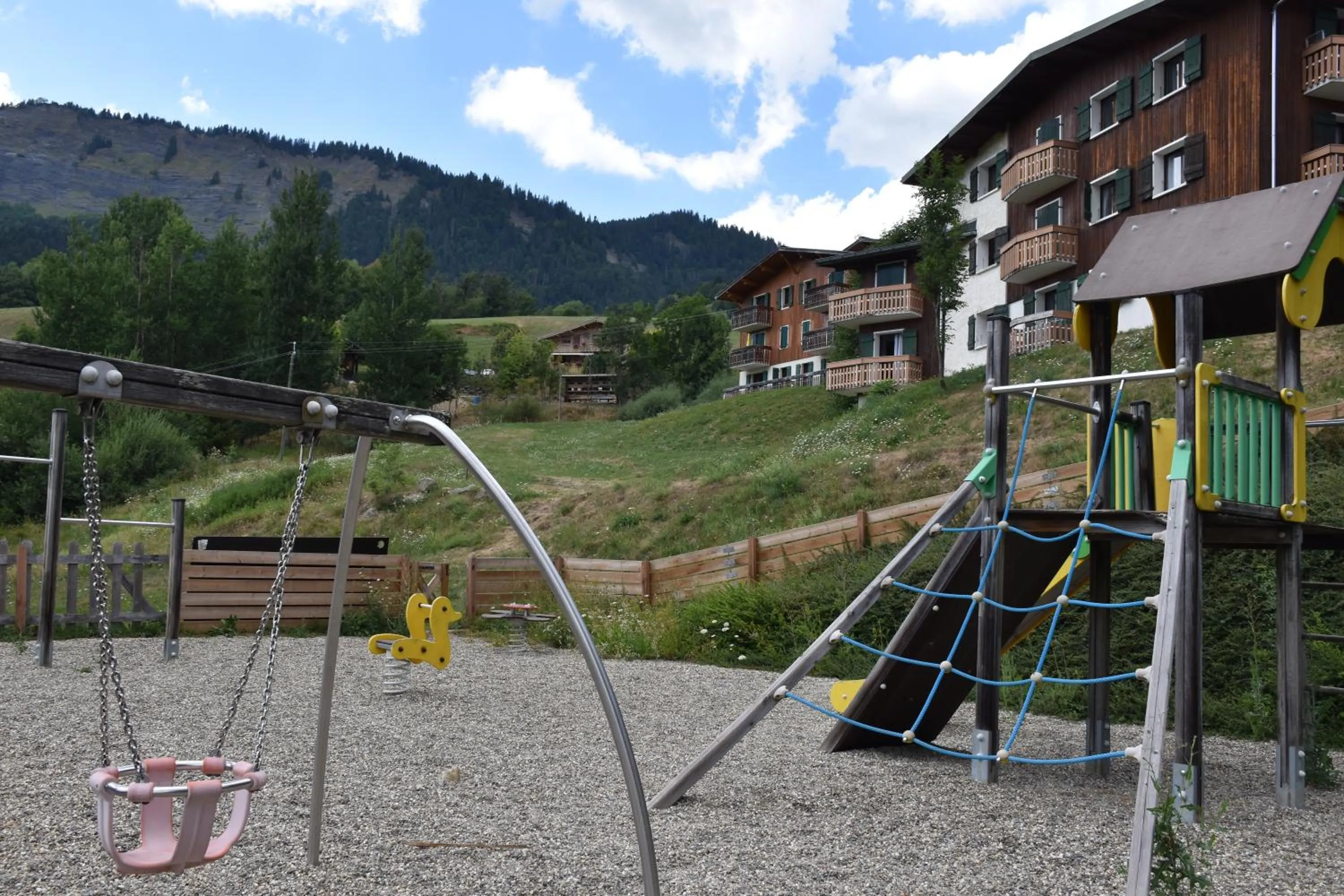 Children play ground in ULVF Les Essertets