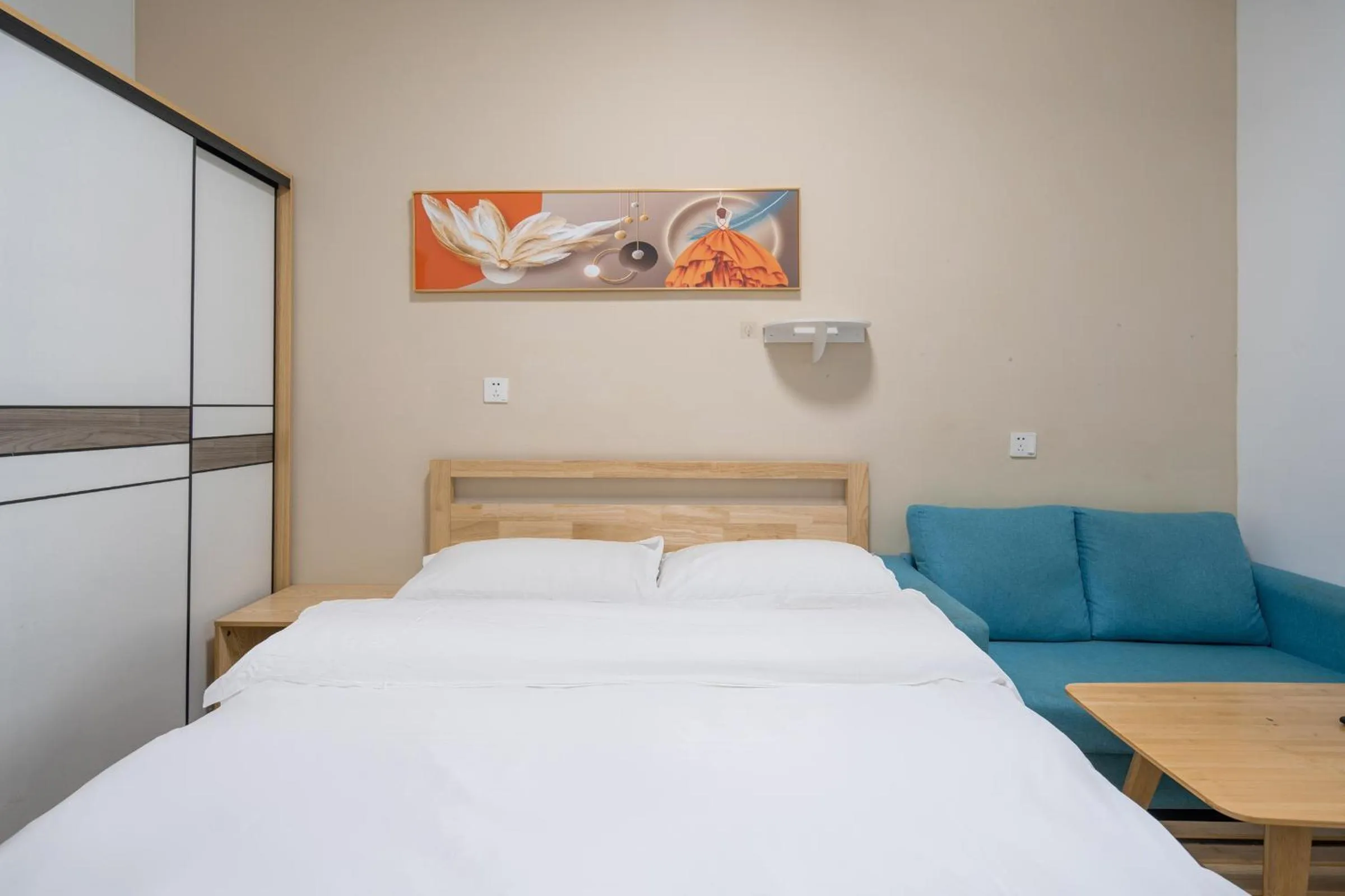 Bed in Sucha Hotel Xiamen Gaoqi International Airport