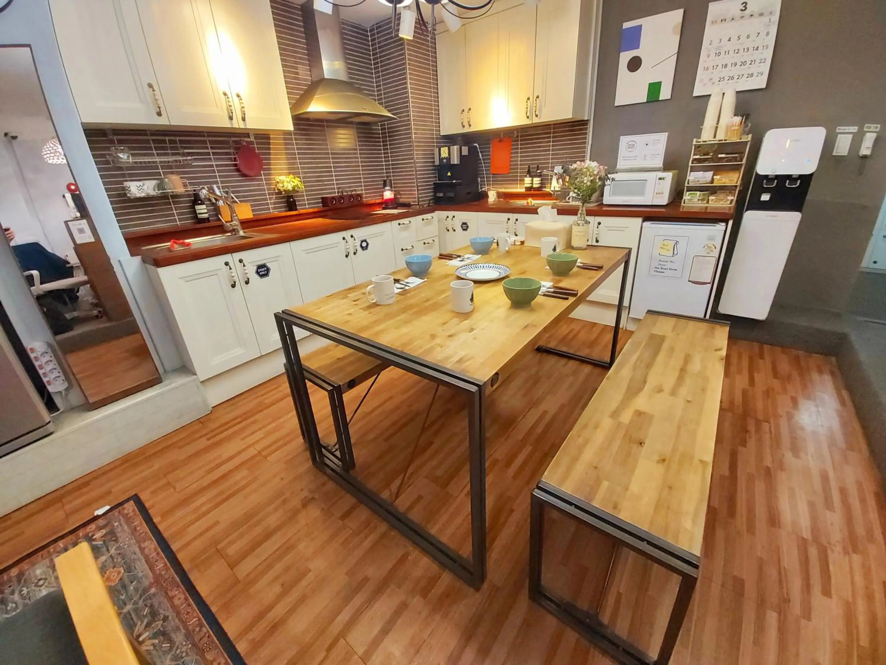 Living room in Blue Boat Hostel Myeongdong